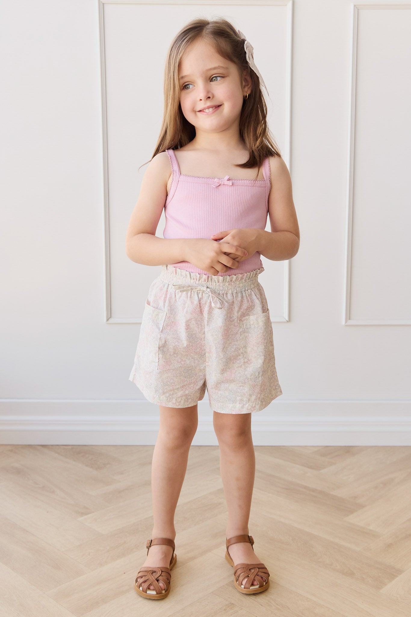 Organic Cotton Emelia Short - Azra Slightly Pink