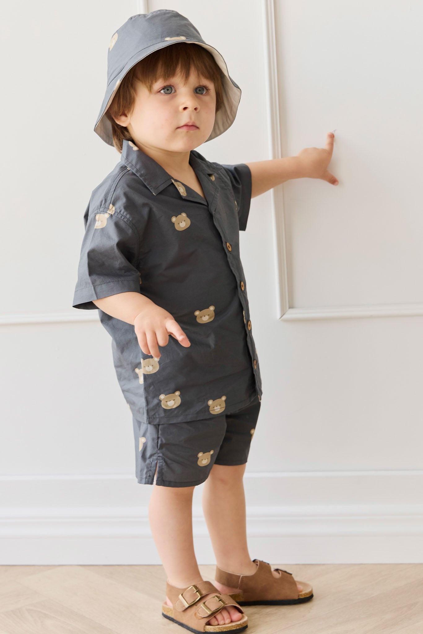 Organic Cotton Silas Short - Bobby Bears Shadow