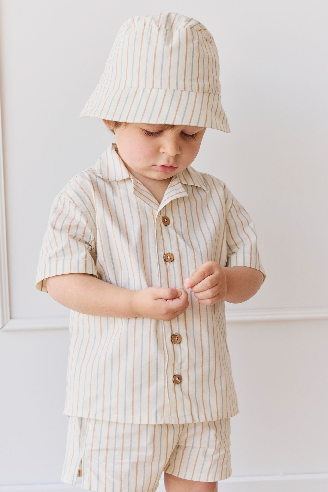 Organic Cotton Silas Shirt - Vacation Stripe