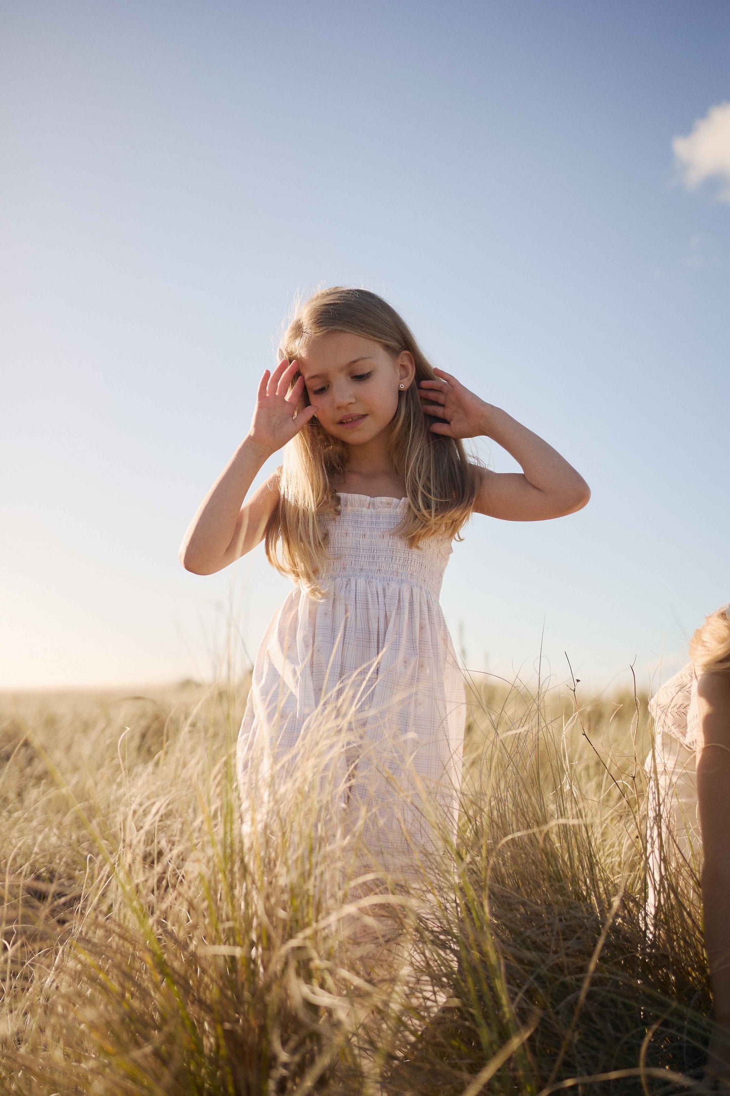 Organic Cotton Arabella Jumpsuit - Marguerite Egret