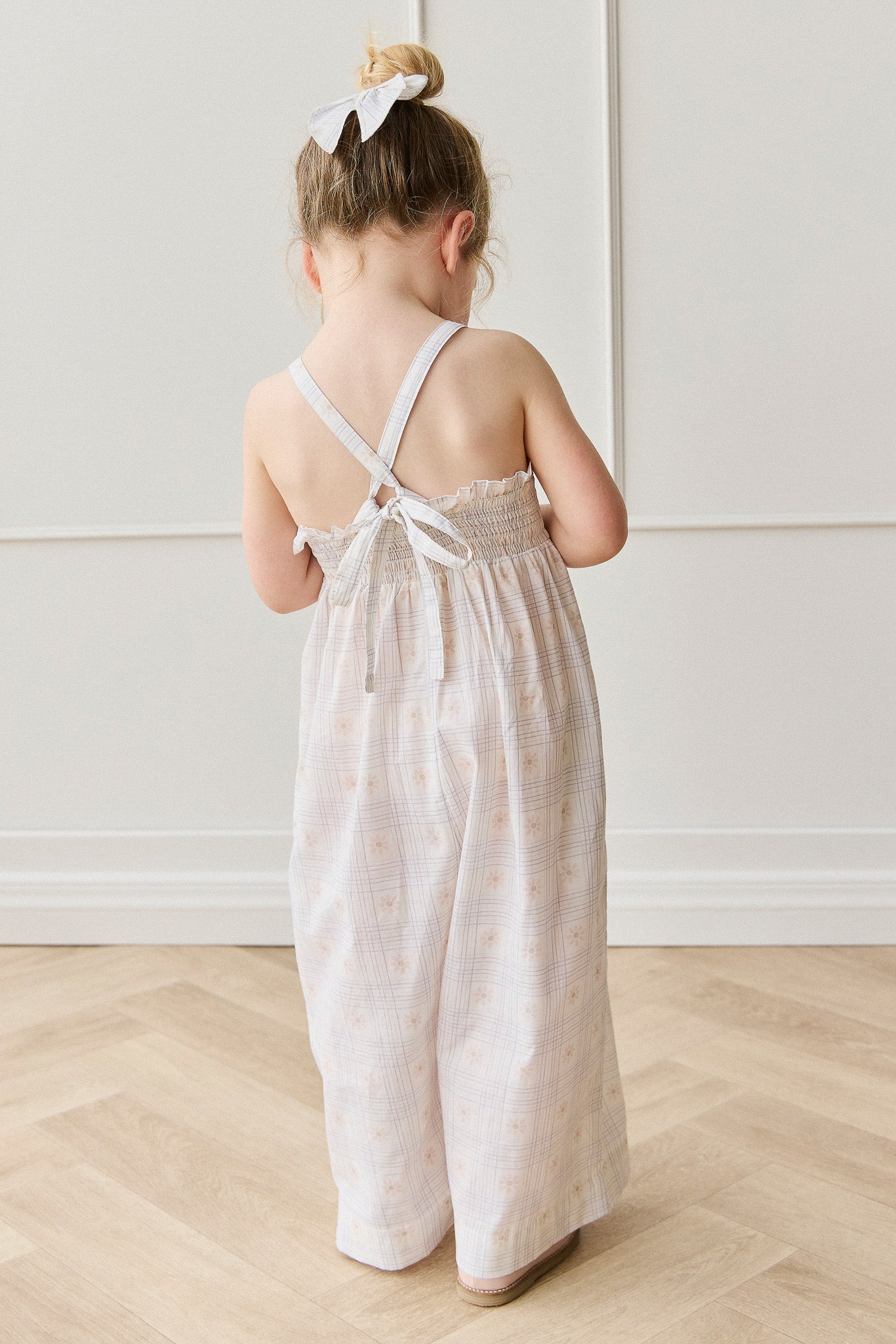 Organic Cotton Arabella Jumpsuit - Marguerite Egret