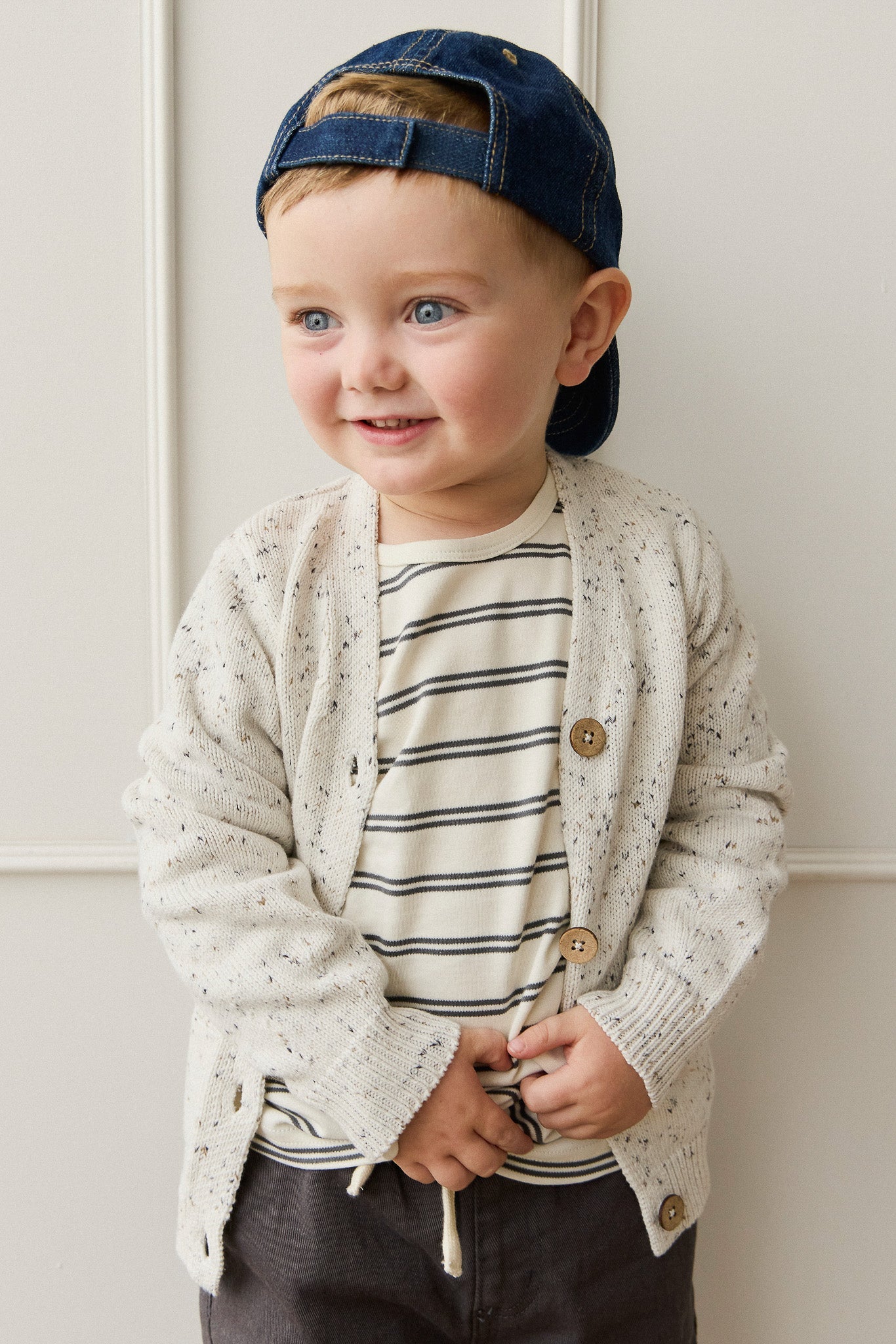 Freddie Cardigan - Oatmeal Atlantic Fleck