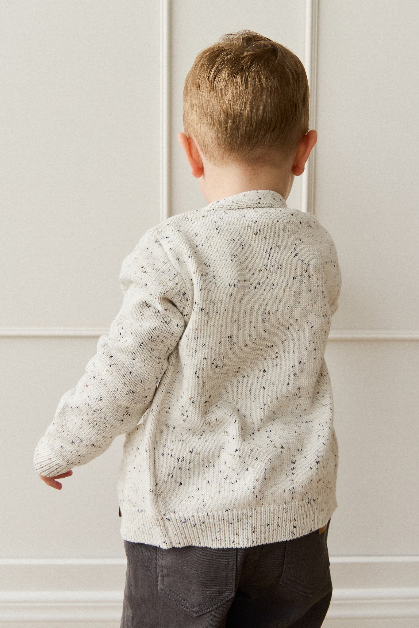 Freddie Cardigan - Oatmeal Atlantic Fleck