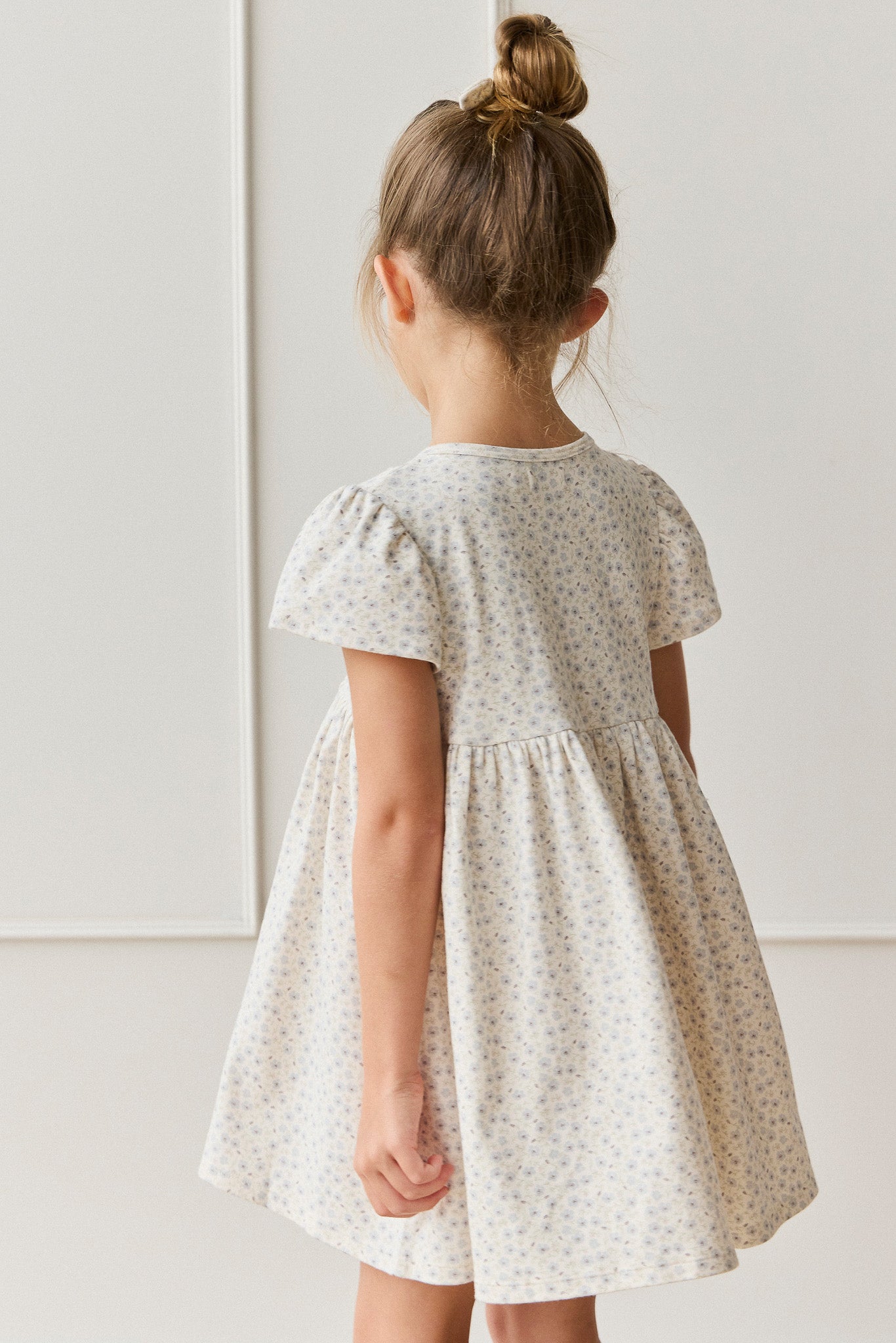 Organic Cotton Dahlia Dress - Penelope Evening Haze