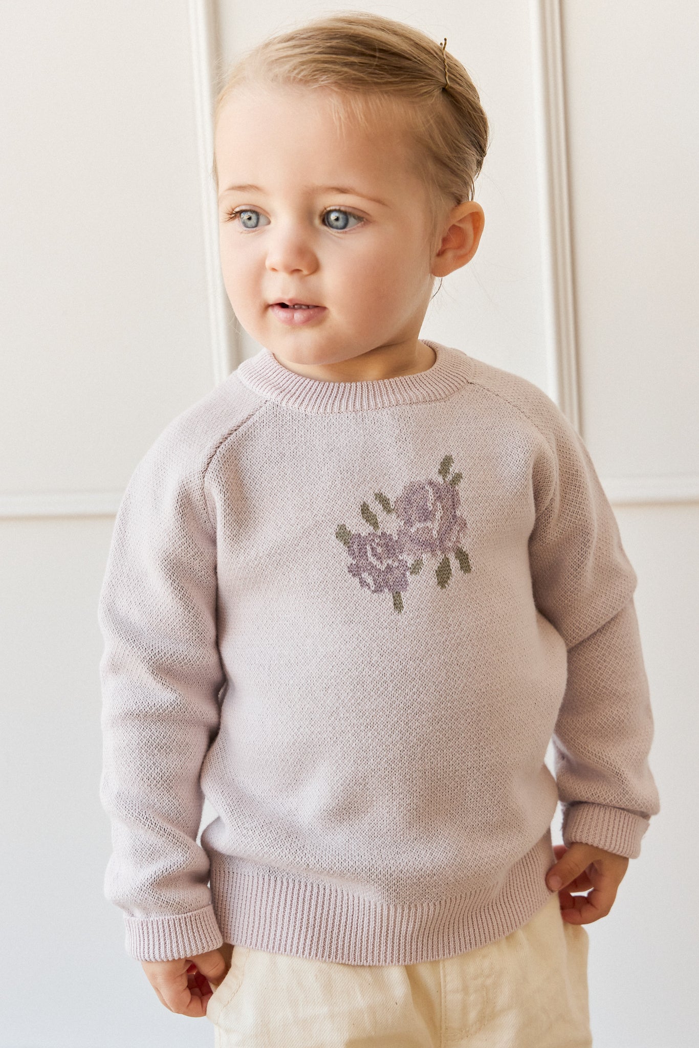 Lillian Jumper - Jacquard Gray Lilac