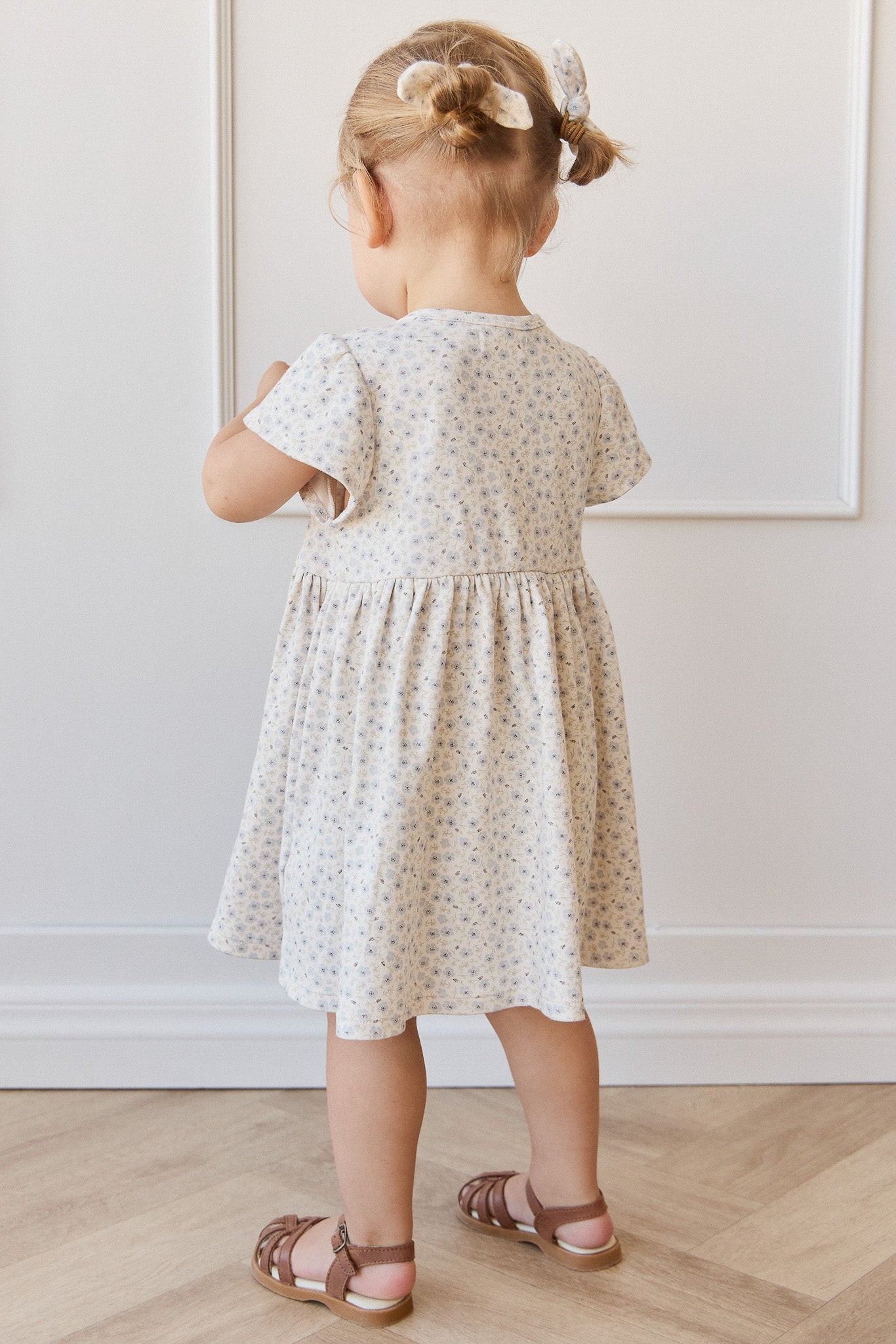 Organic Cotton Dahlia Dress - Penelope Evening Haze