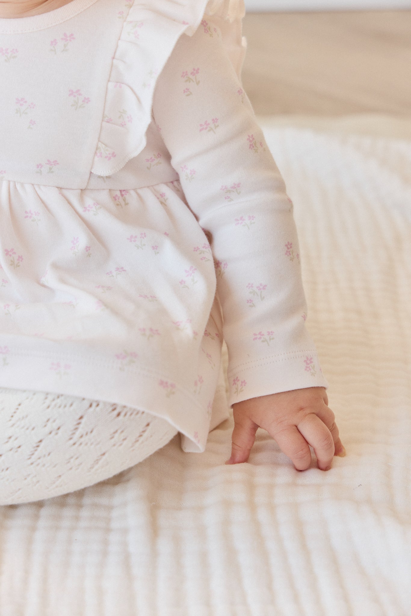 Organic Cotton Vivienne Playsuit - Pauline Pink