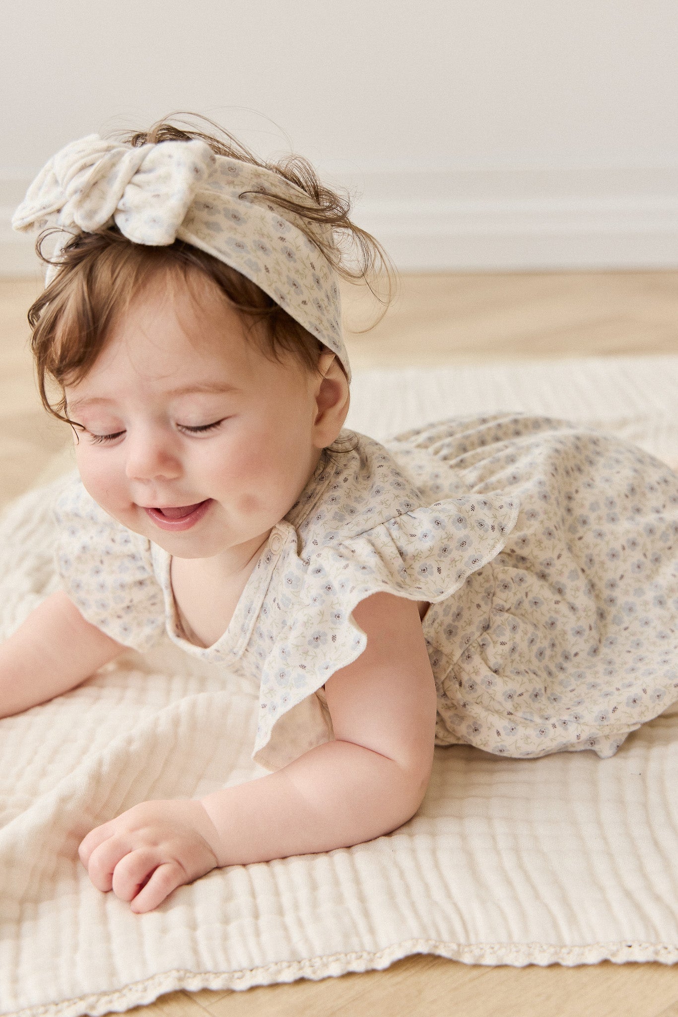 Organic Cotton Elianna Playsuit - Penelope Evening Haze