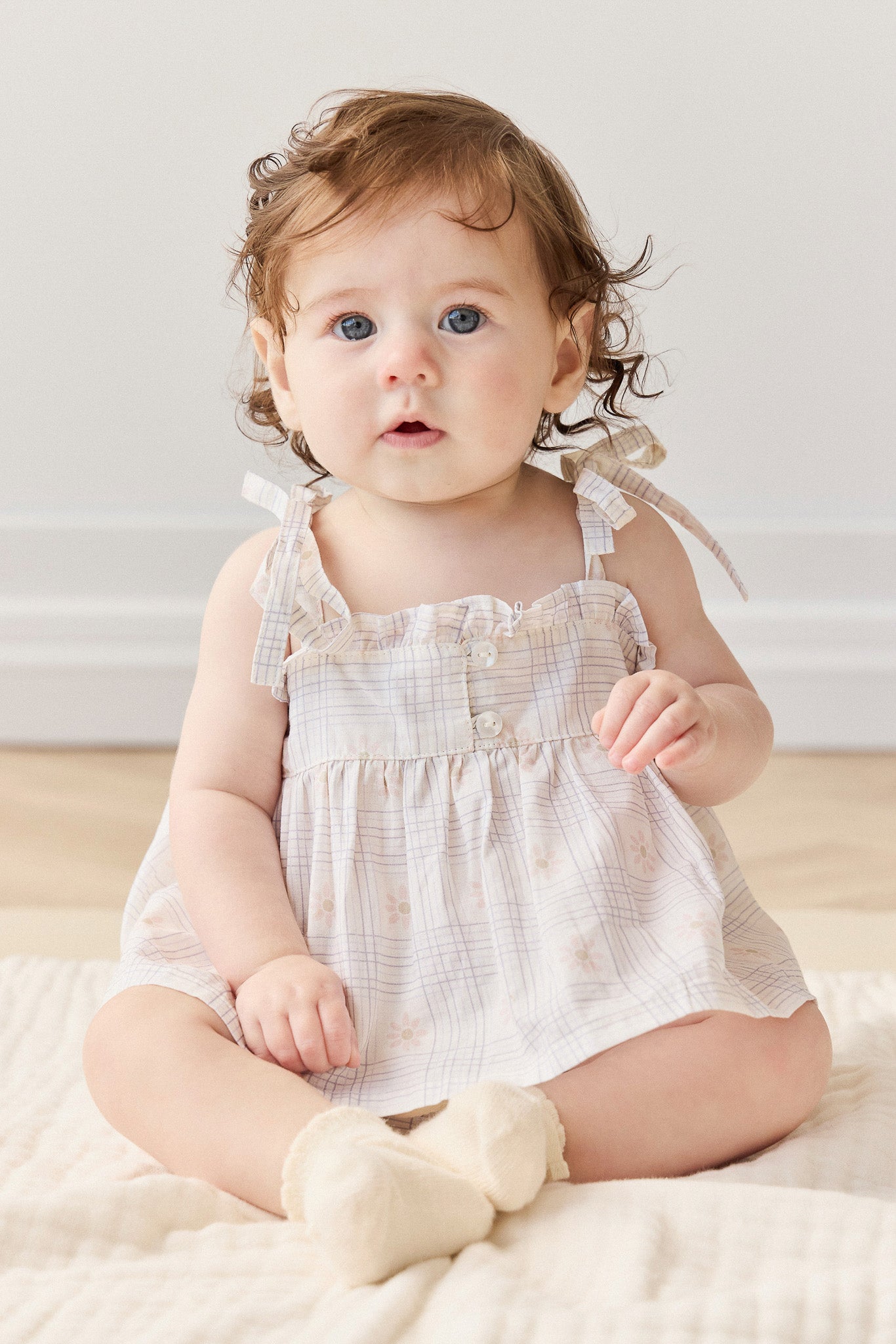 Organic Cotton Ariel Top - Marguerite Egret