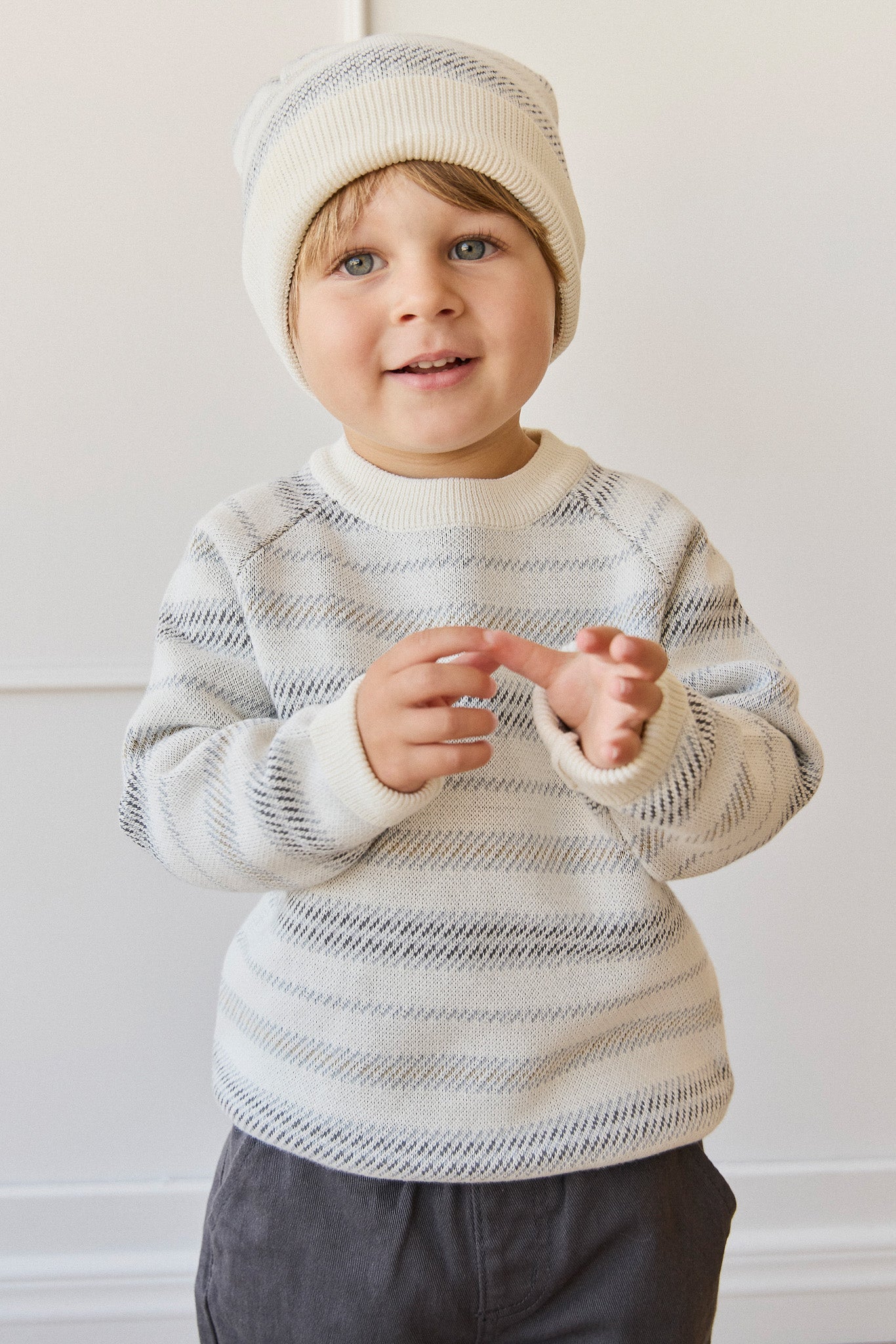 Cedric Knitted Jumper - Cedric Stripe Coast