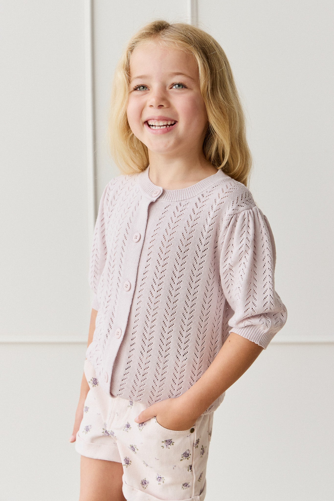 Aria Knitted Top - Pale Lilac