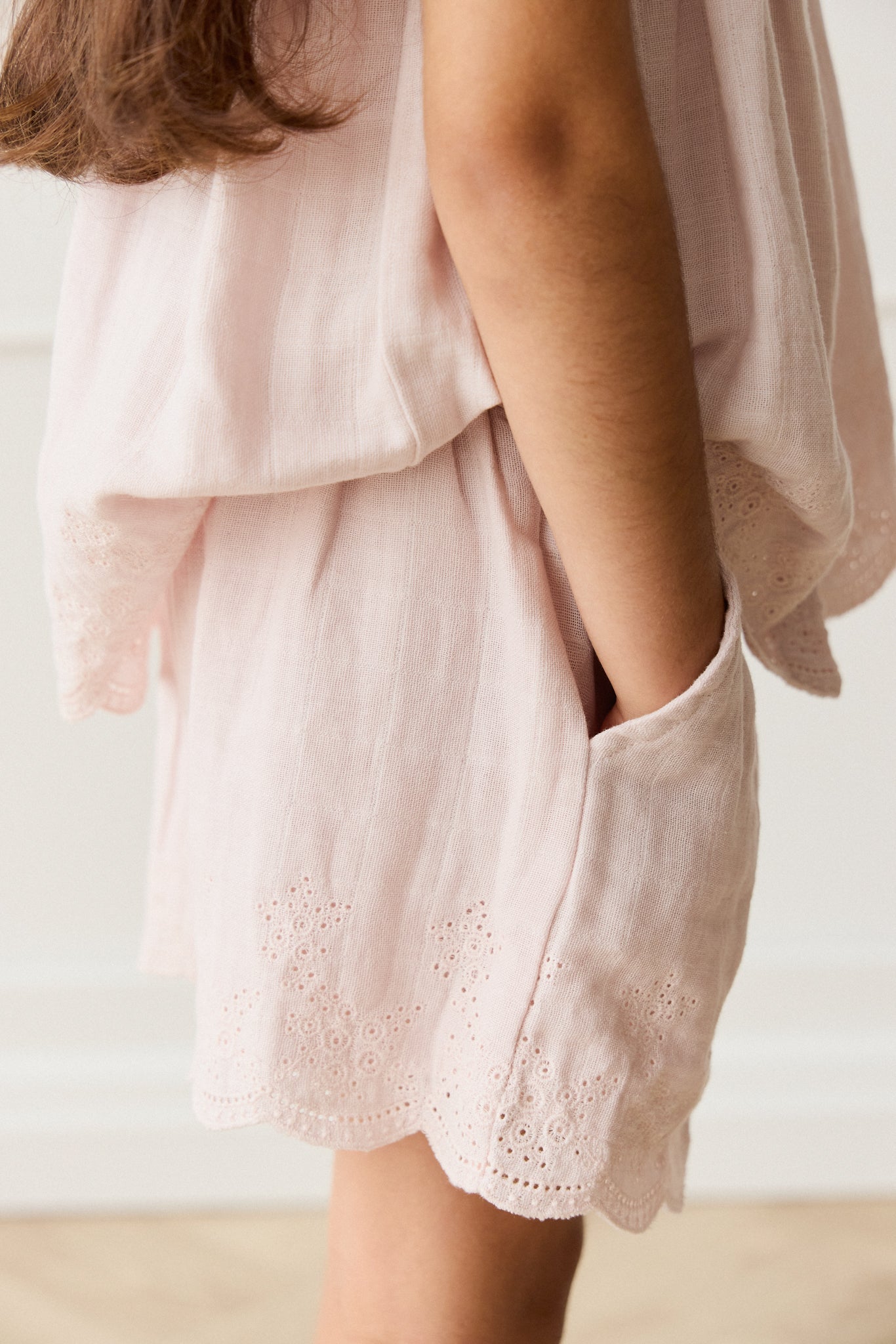 Organic Cotton Muslin Anja Short - Pale Lilac