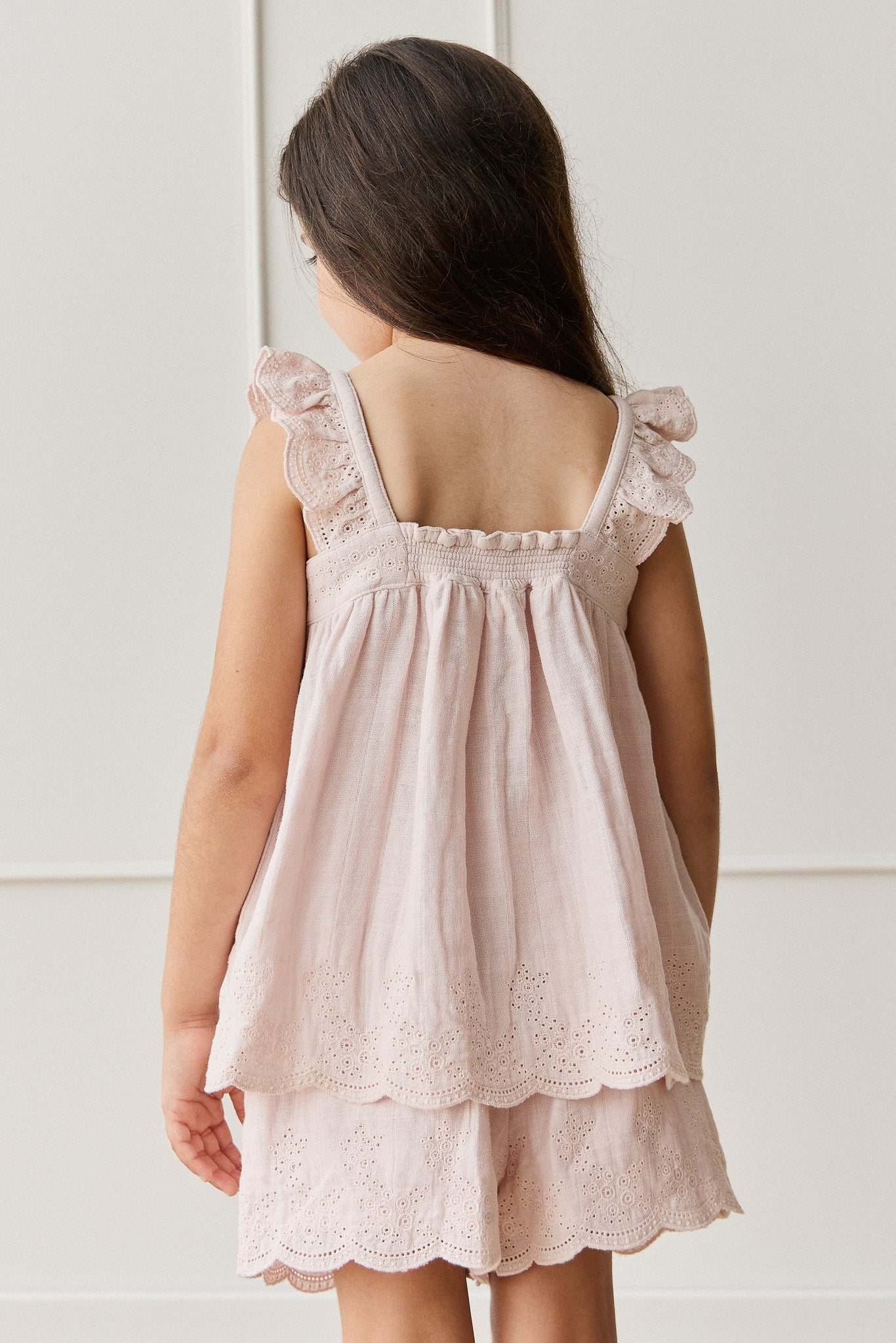 Organic Cotton Muslin Anja Top - Pale Lilac