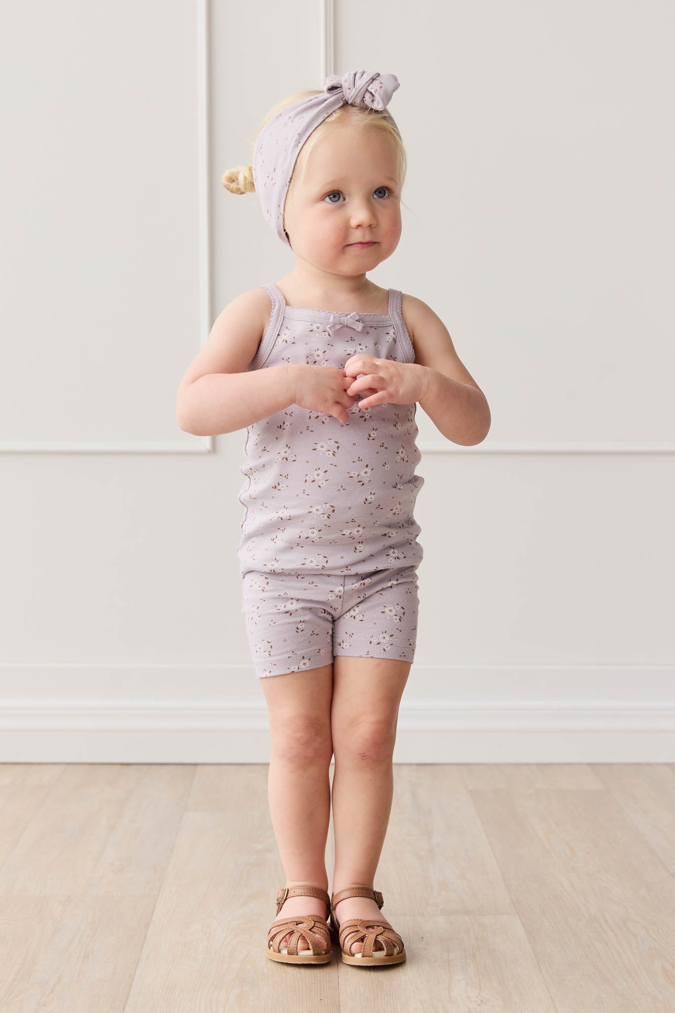 Organic Cotton Everyday Bike Short - Lulu Bloom Iris