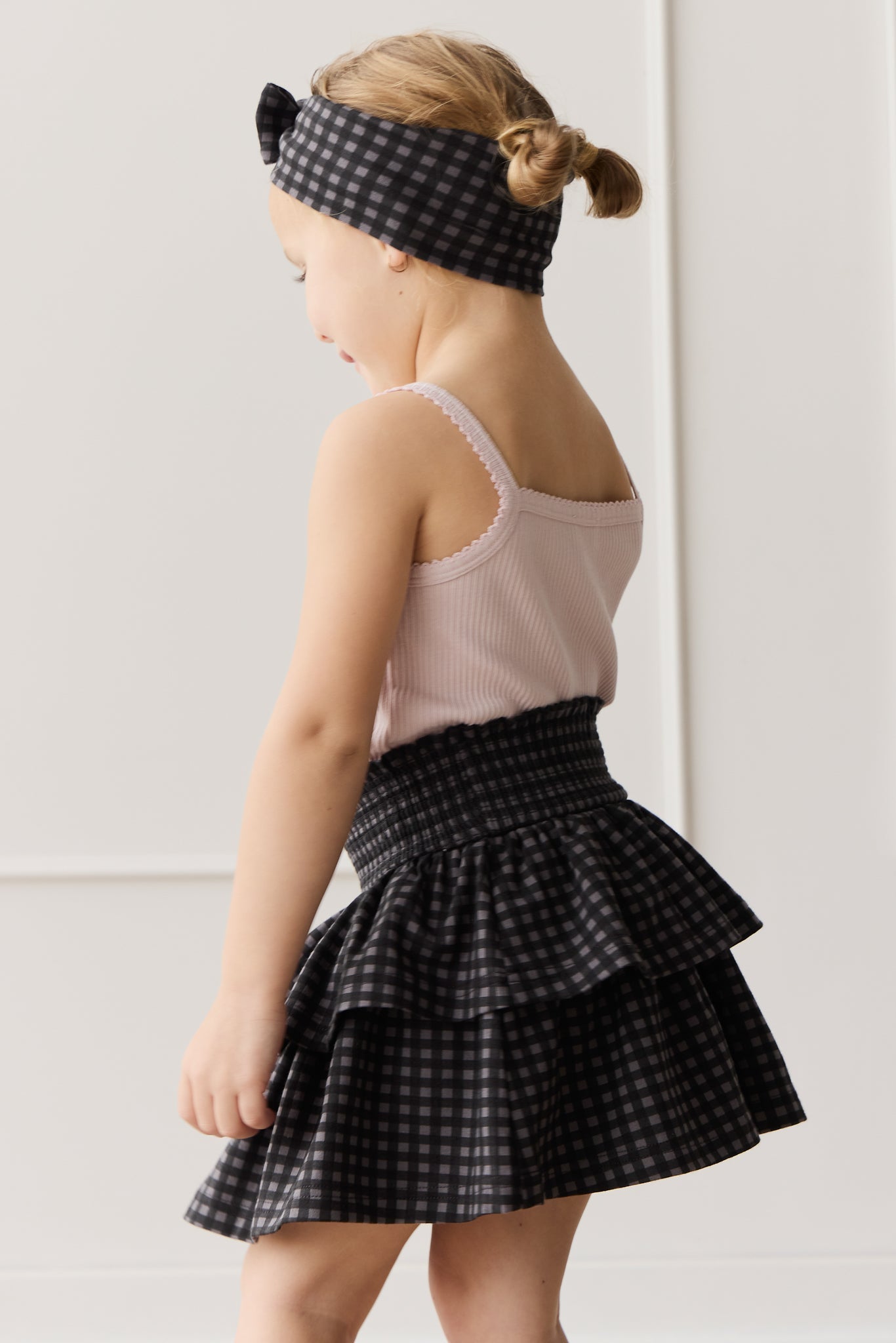 Organic Cotton Ruby Skirt - Gingham Night