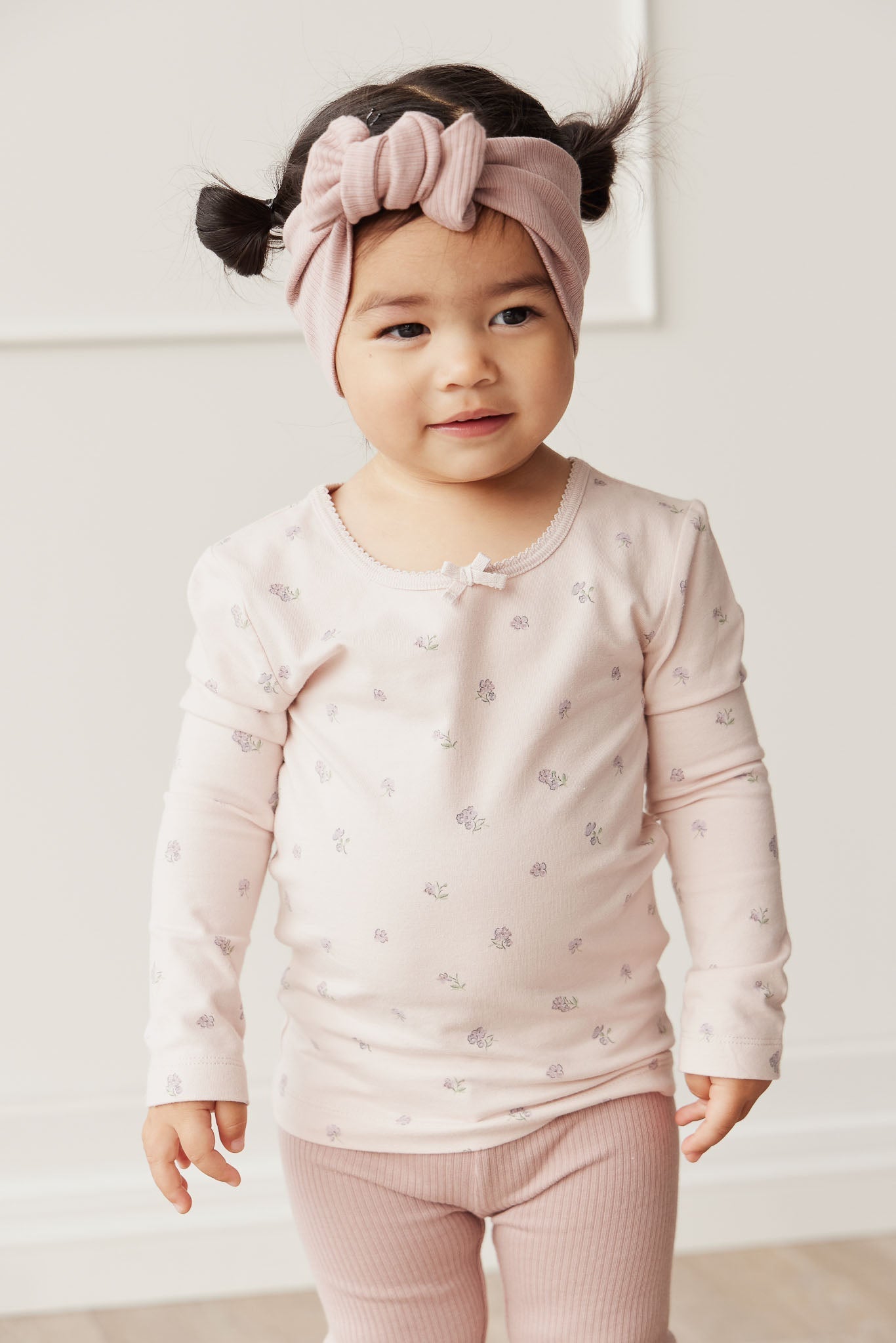 Organic Cotton Long Sleeve Top - Meredith Violet