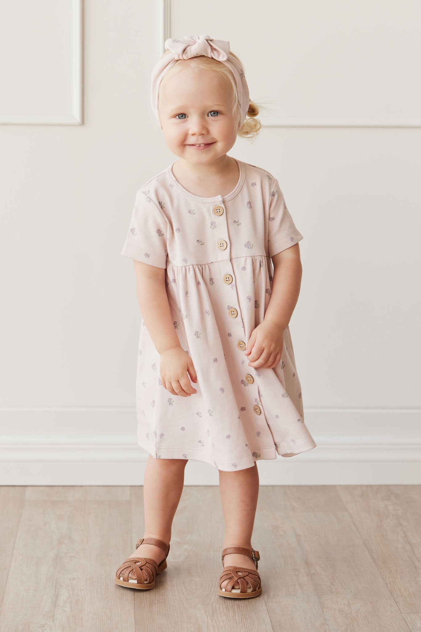 Organic Cotton Lola Dress - Meredith Violet