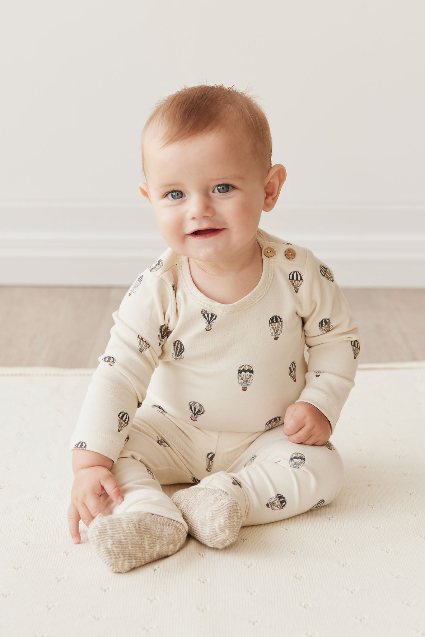 Organic Cotton Everyday Legging - Montgolfiere Cloud