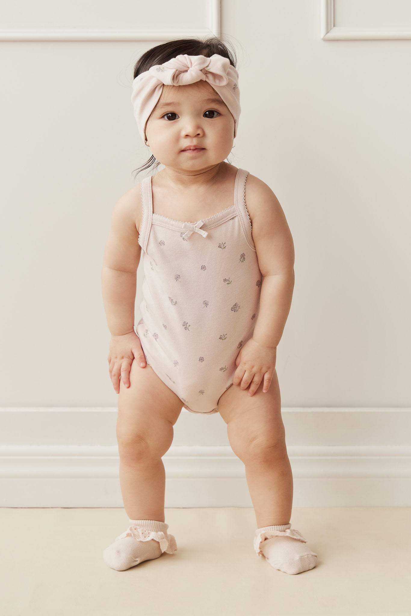 Organic Cotton Bridget Singlet Bodysuit - Meredith Violet