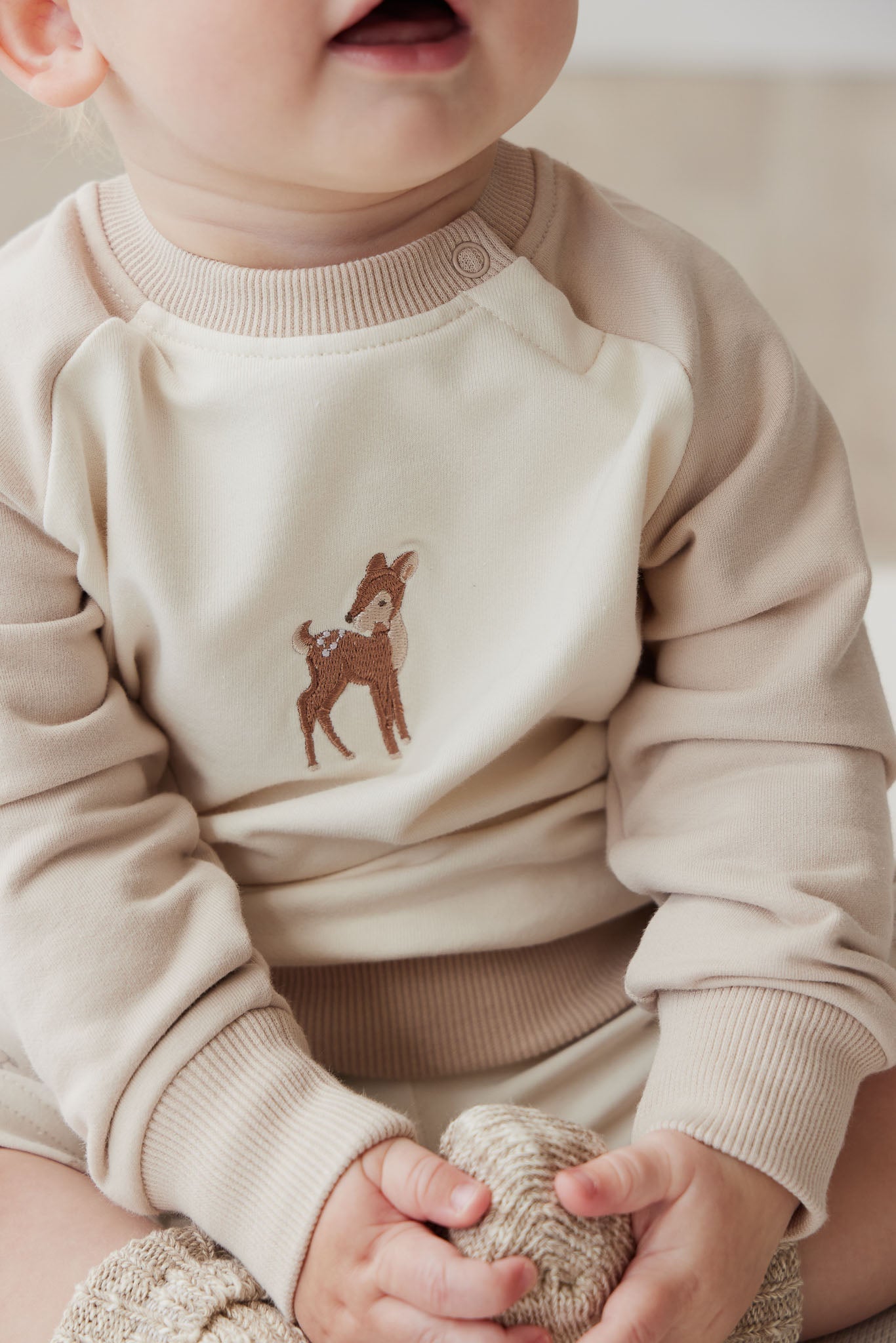 Organic Cotton Tao Sweatshirt - Fable Deer Cloud