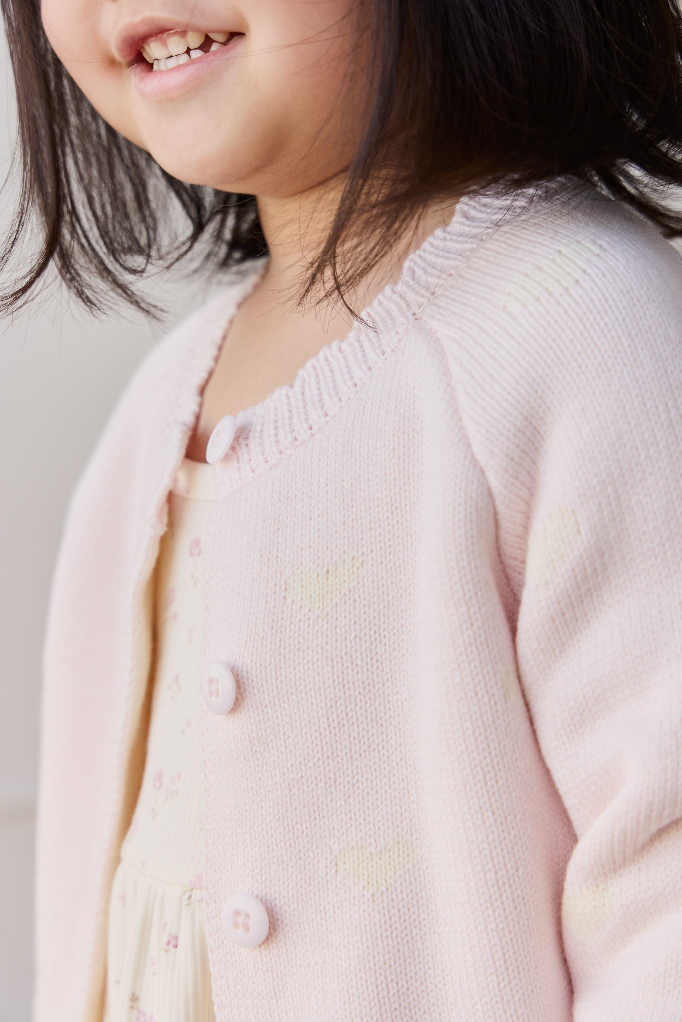 Anna Cardigan - Petite Heart Calcite