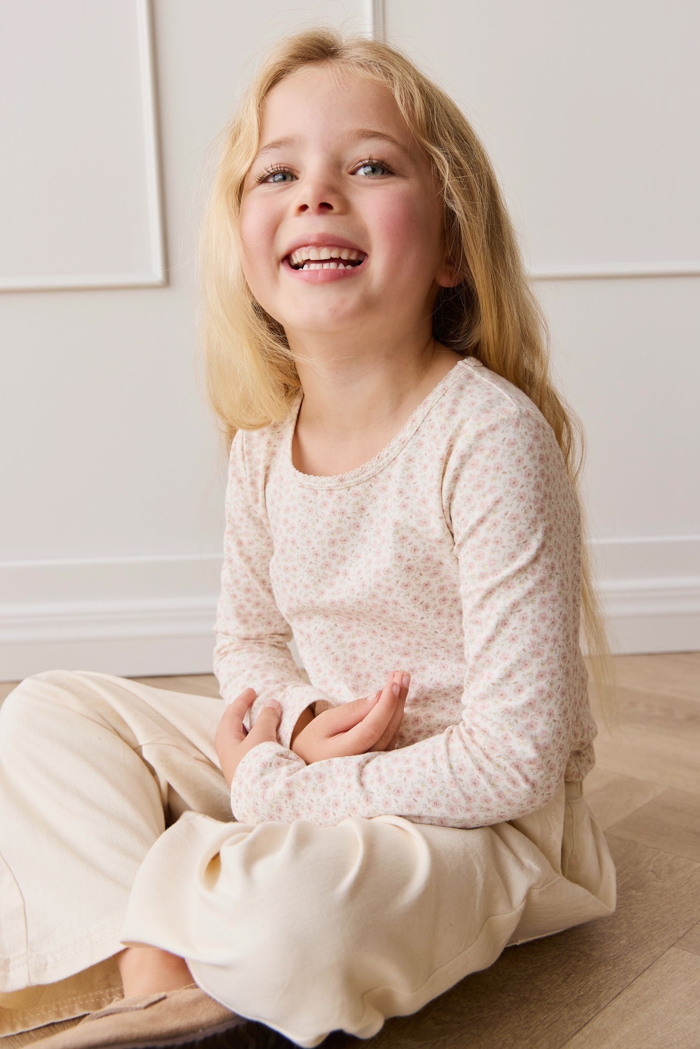 Organic Cotton Long Sleeve Top - Penelope Rose Small
