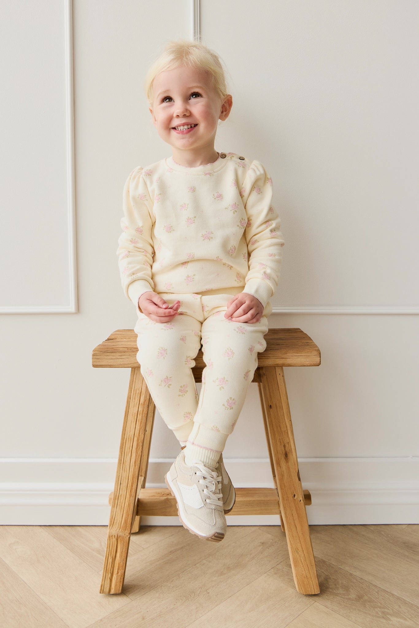 Organic Cotton Monroe Track Pant - Simone Egret