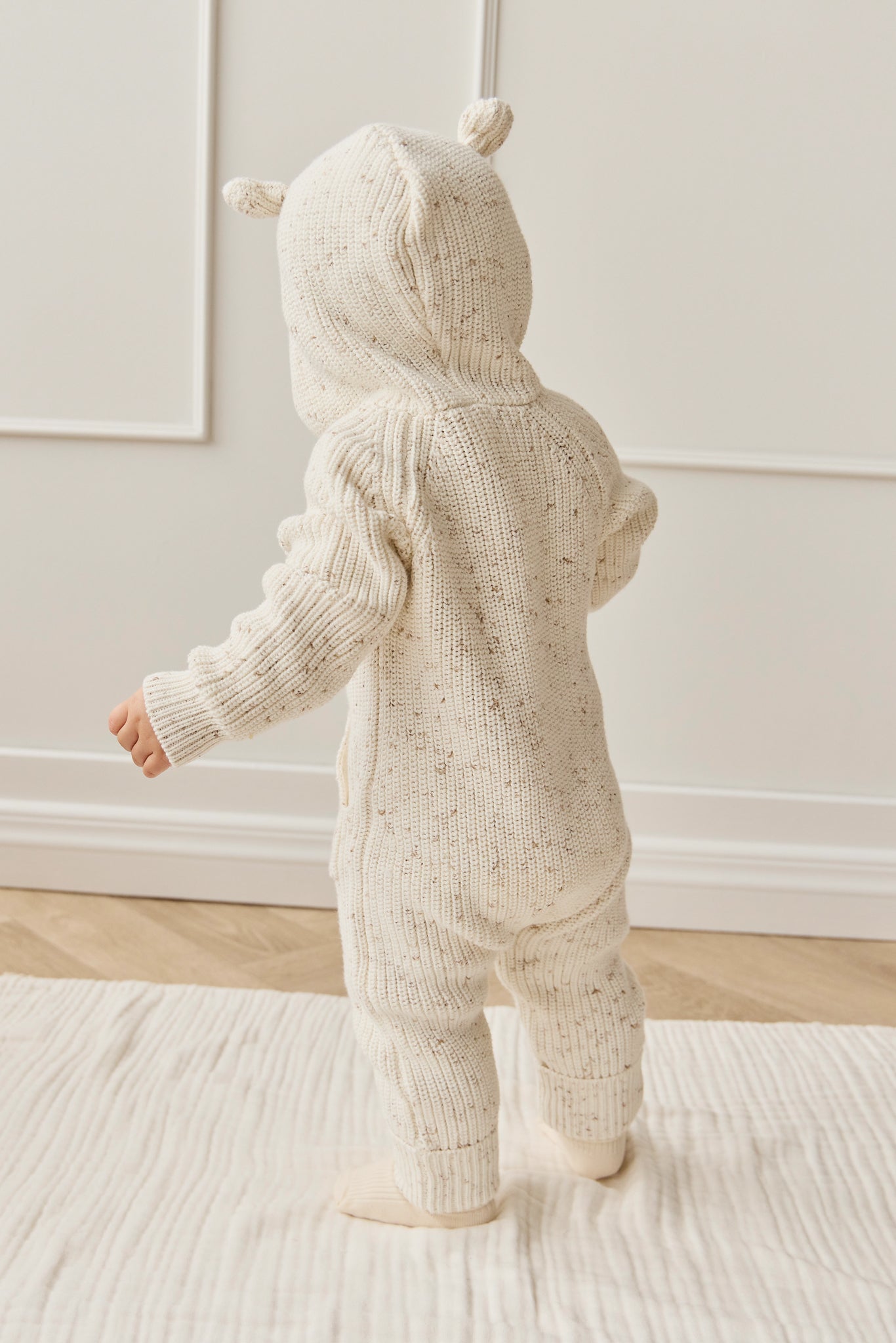 Bear Knit Onepiece - Pistachio Fleck