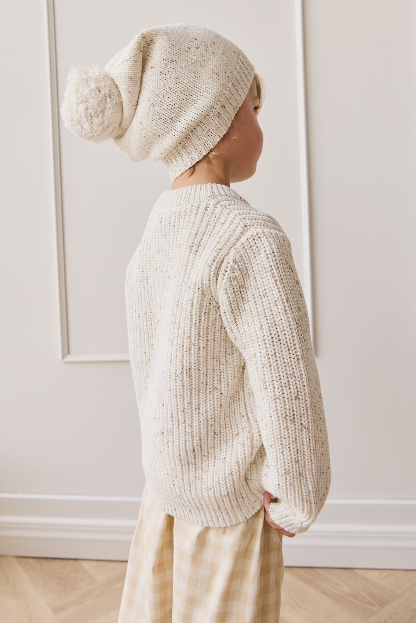 Harry Knit Jumper - Oatmeal Hay Fleck