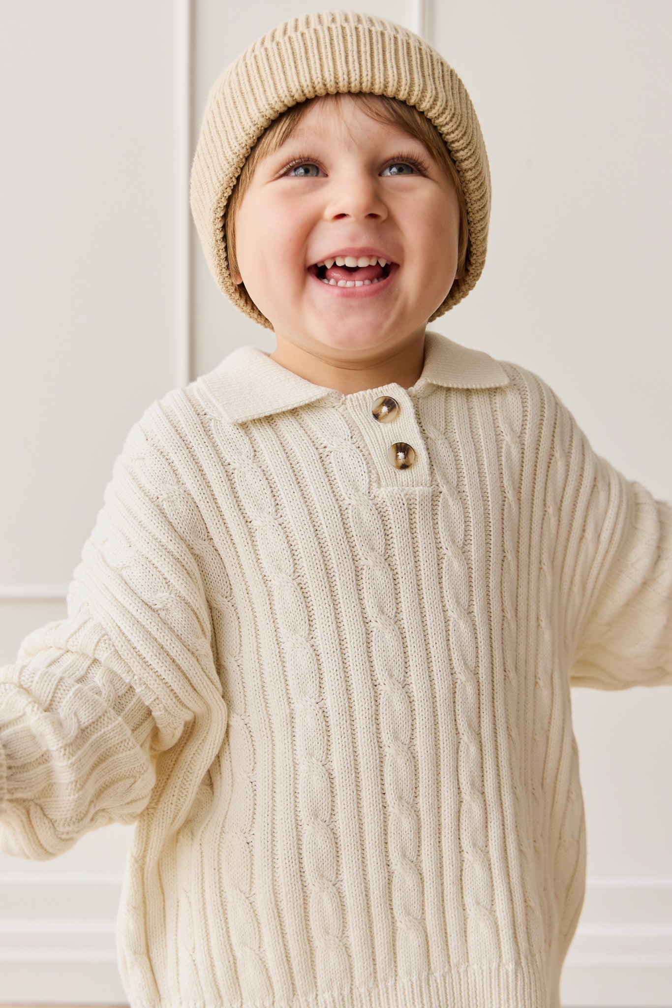 Wade Knitted Jumper - Cloud
