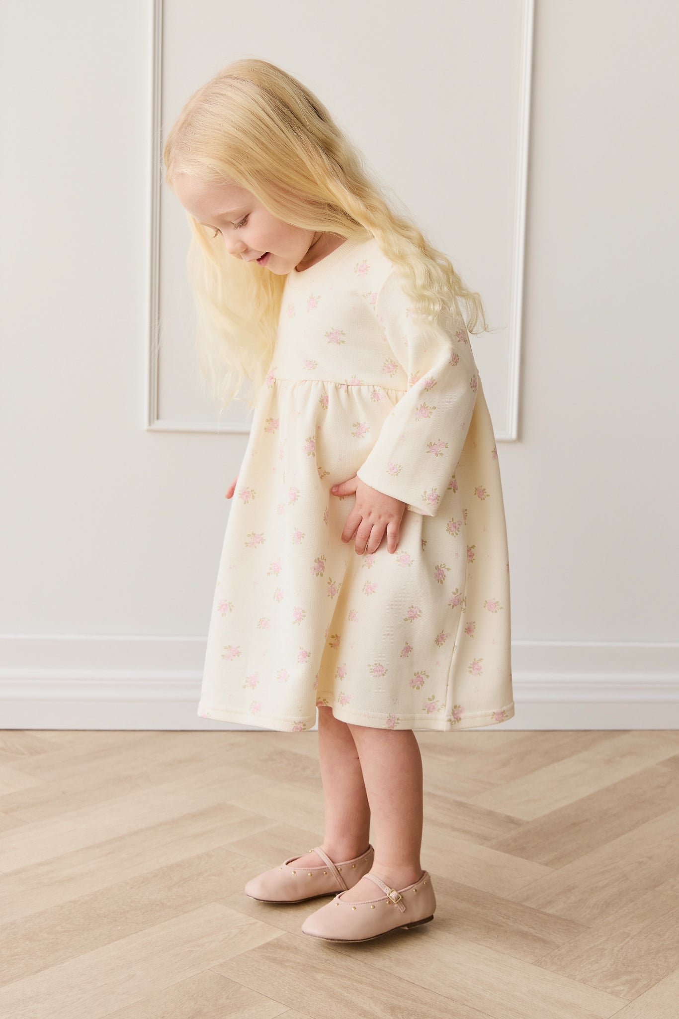 Organic Cotton Charlotte Dress - Simone Egret