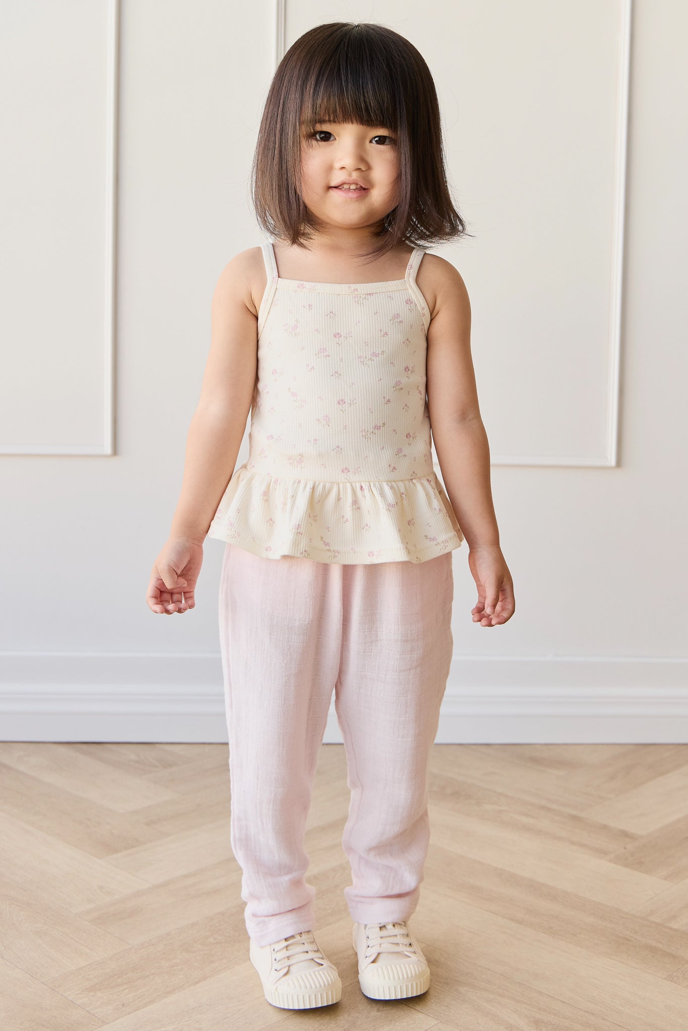 Organic Cotton Fine Rib Lillian Top - Caroline Egret