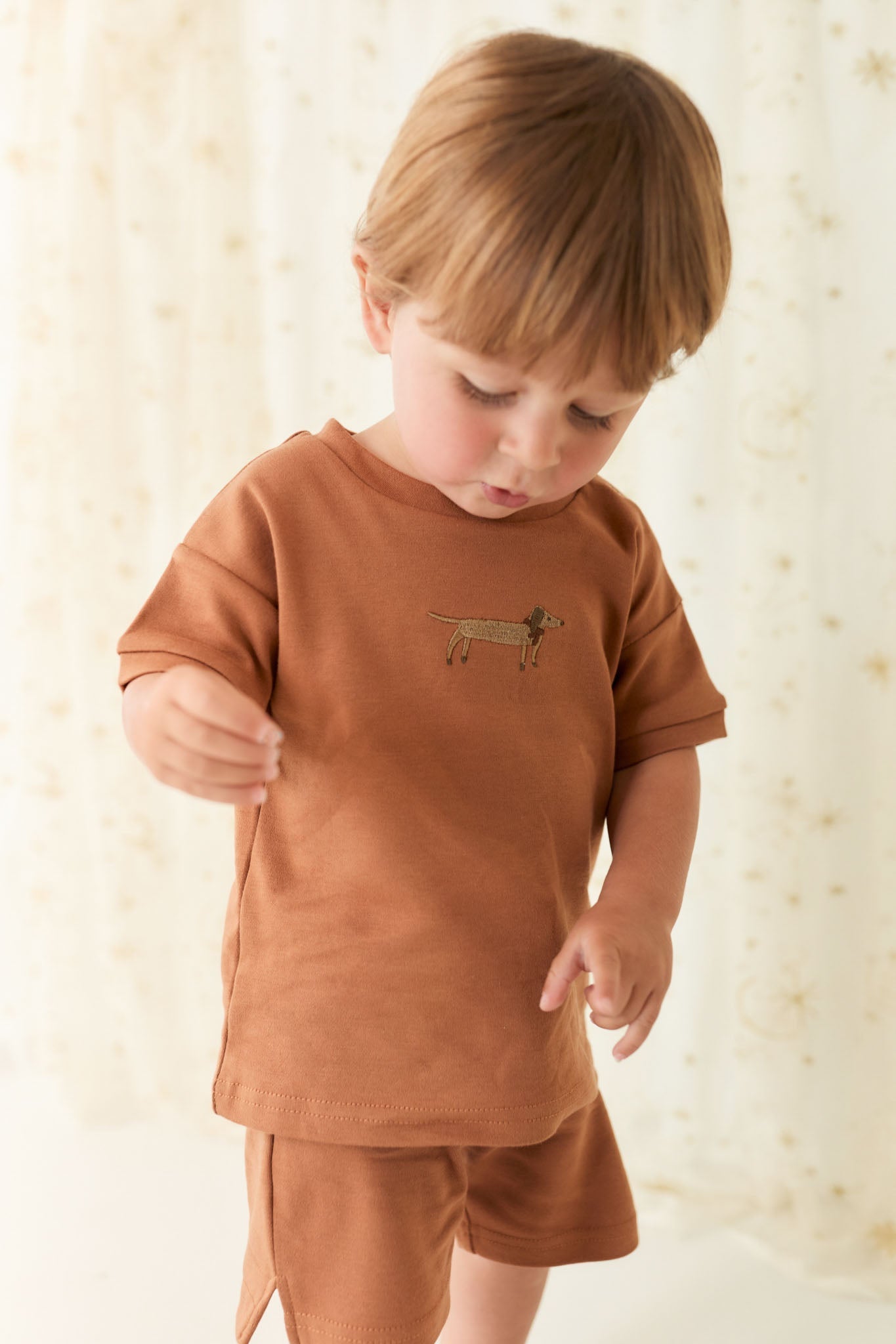 Pima Cotton Eddie T-Shirt - Spiced Cosy Basil