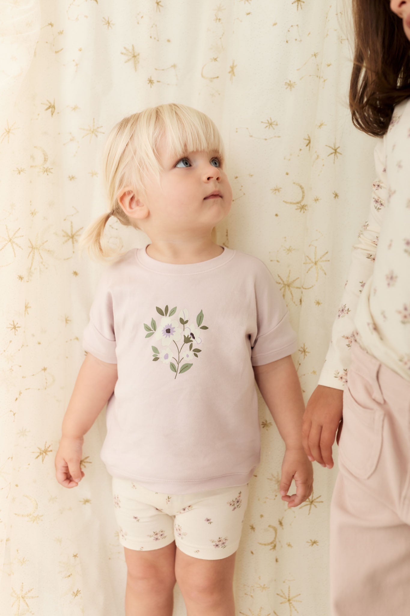 Organic Cotton Everyday Bike Short - Goldie Bouquet Egret