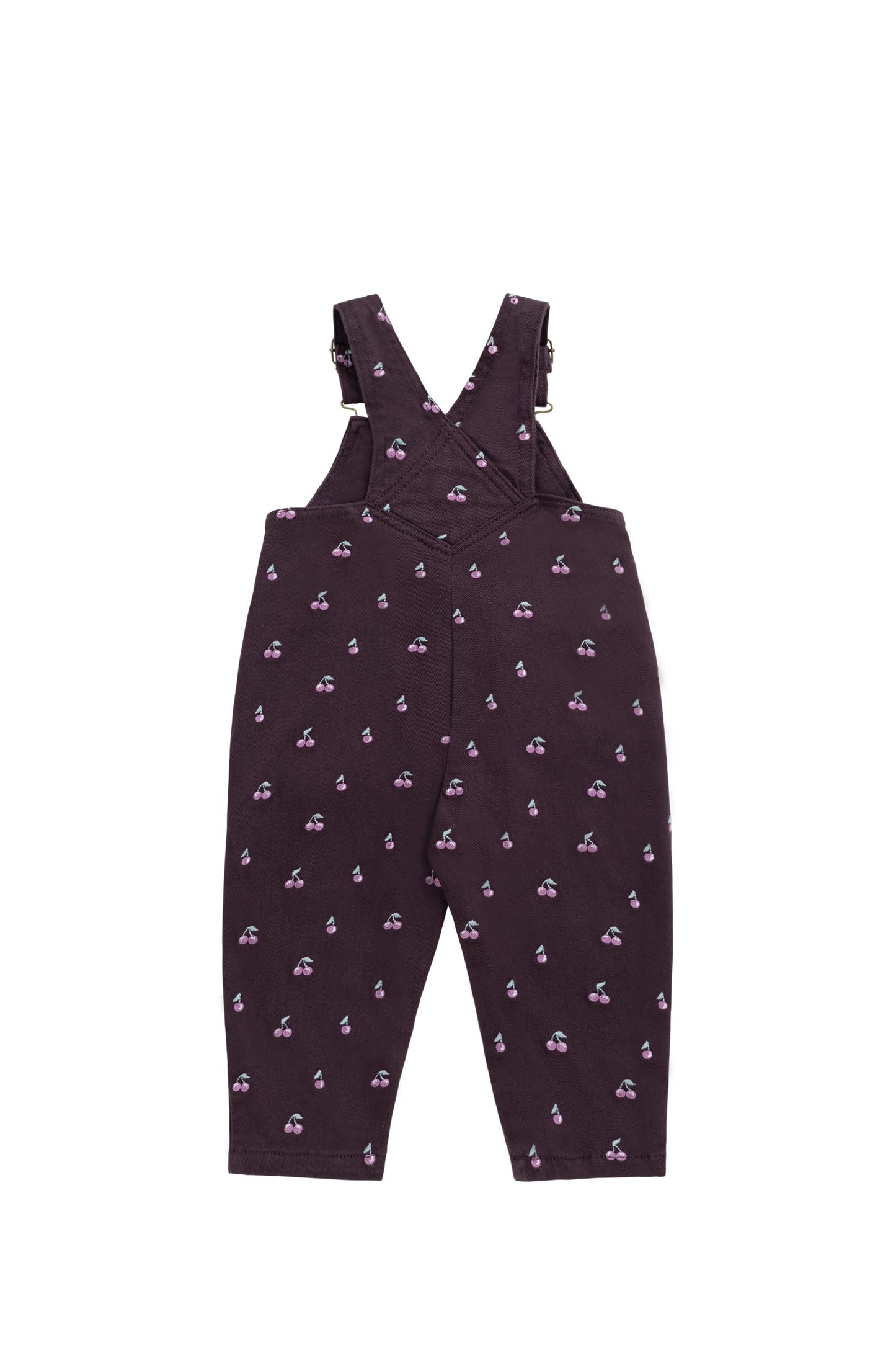 Blair Overall - Cherry Love Plum Embroidery