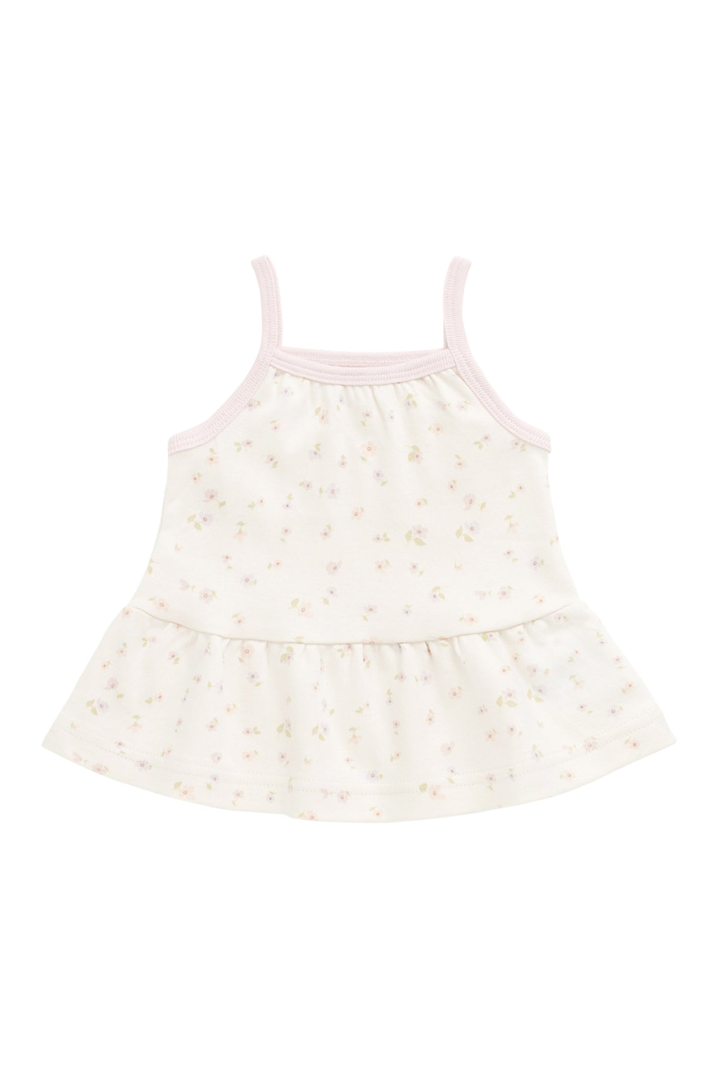 Organic Cotton Meadow Singlet - Briella Whisper