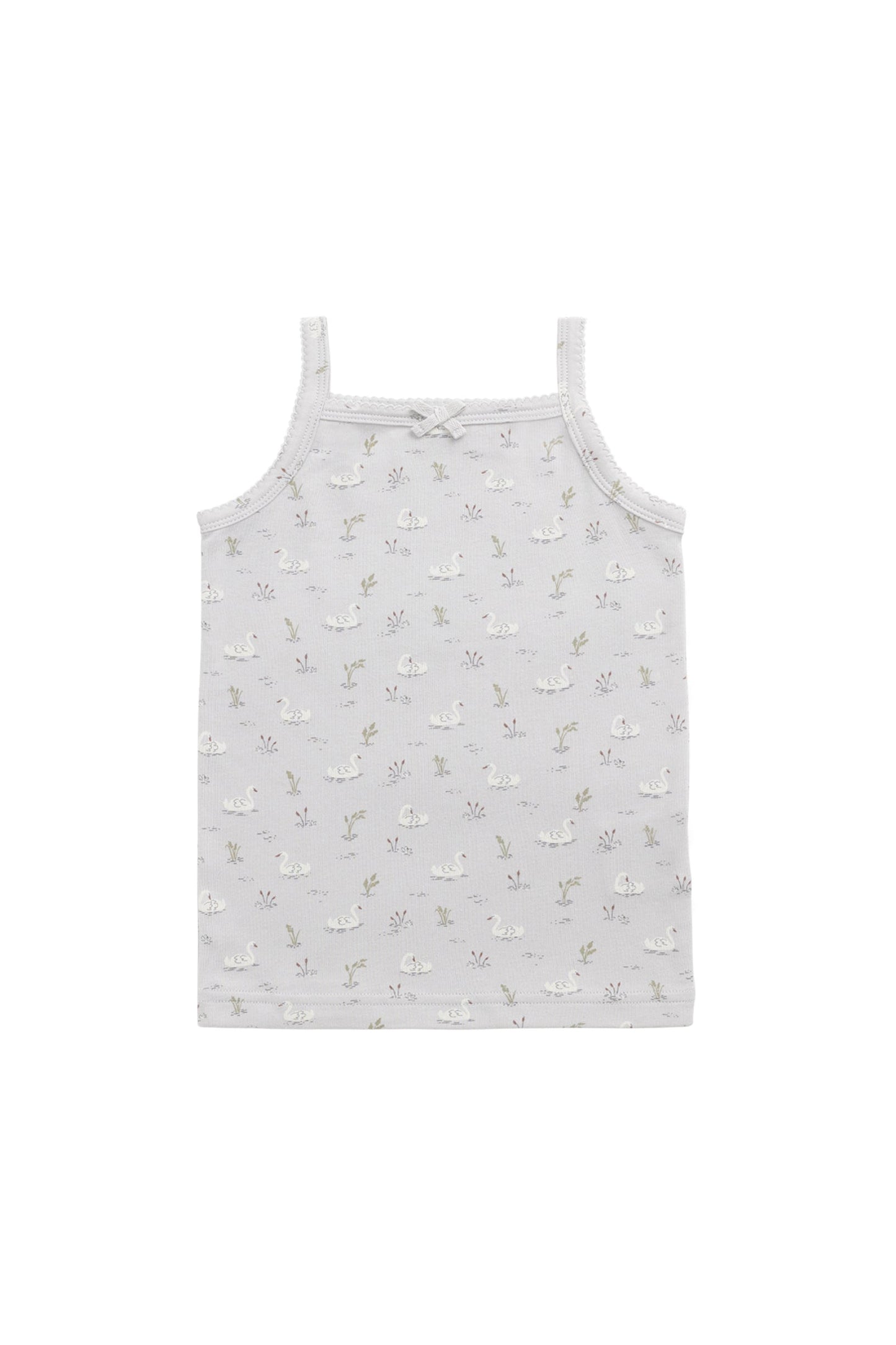 Organic Cotton Singlet - Swanning Dawn Blue