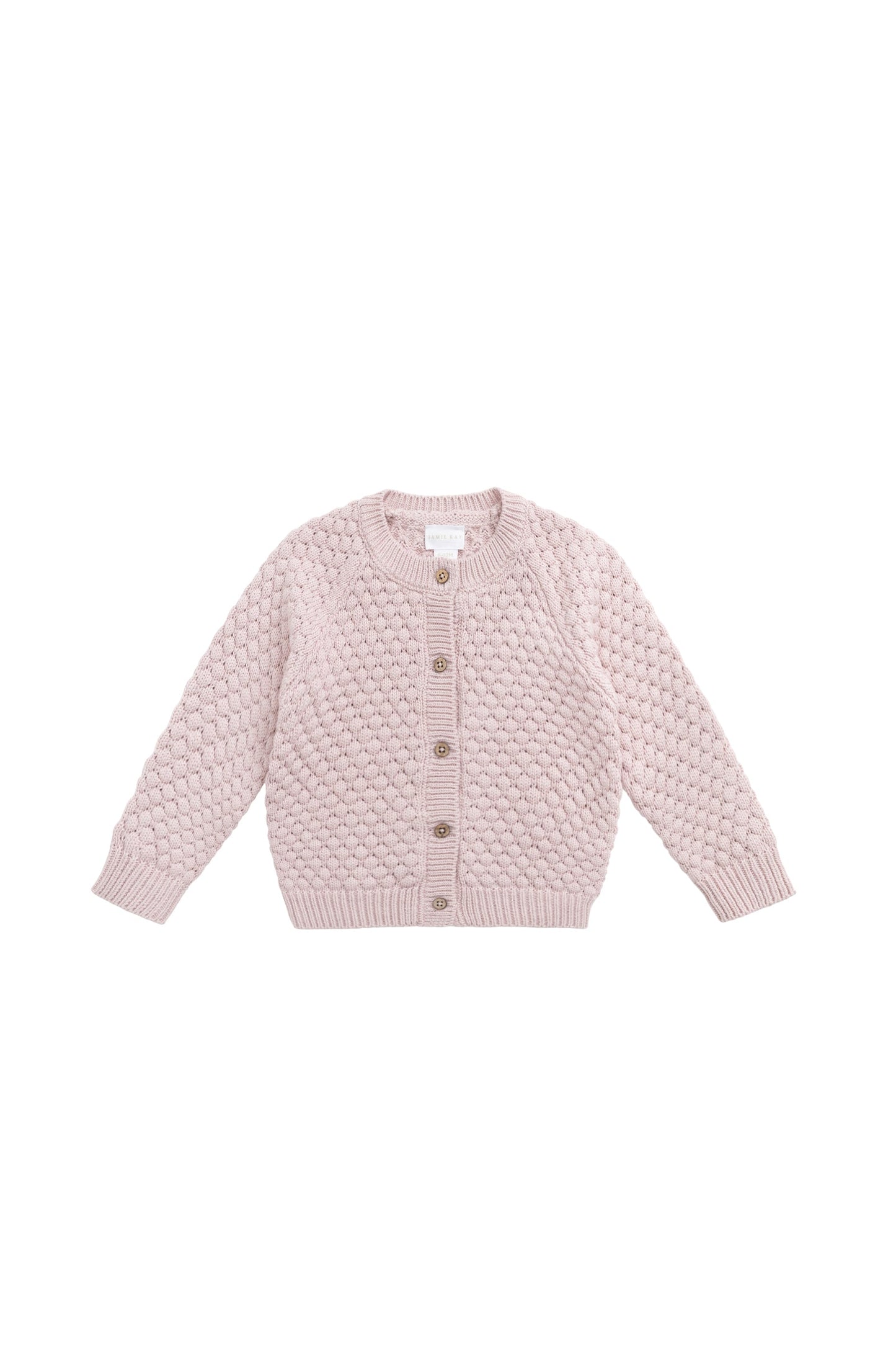 Maple Cardigan - Pastel Pink Marle