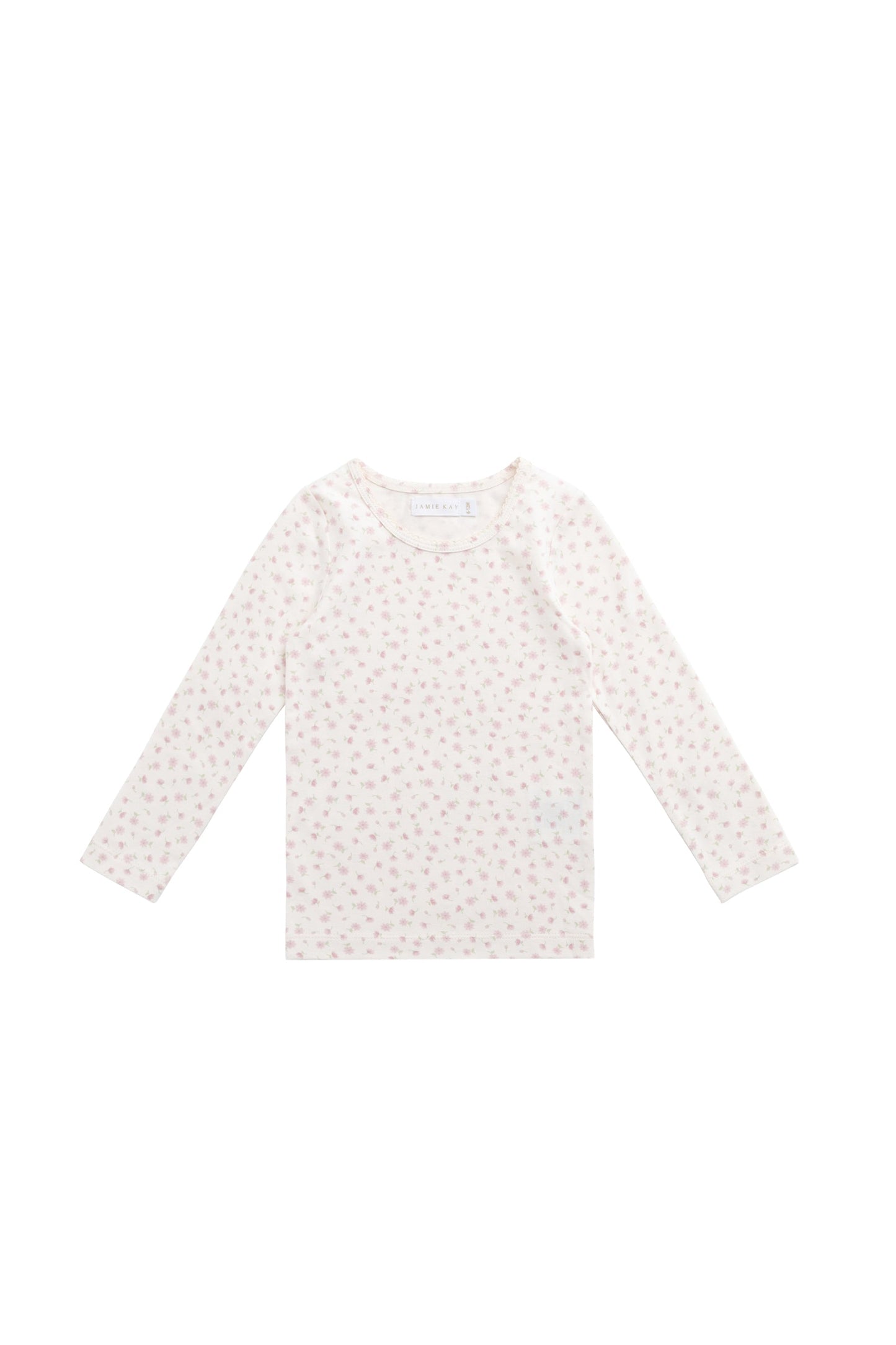 Organic Cotton Long Sleeve Top - Victoria Blush
