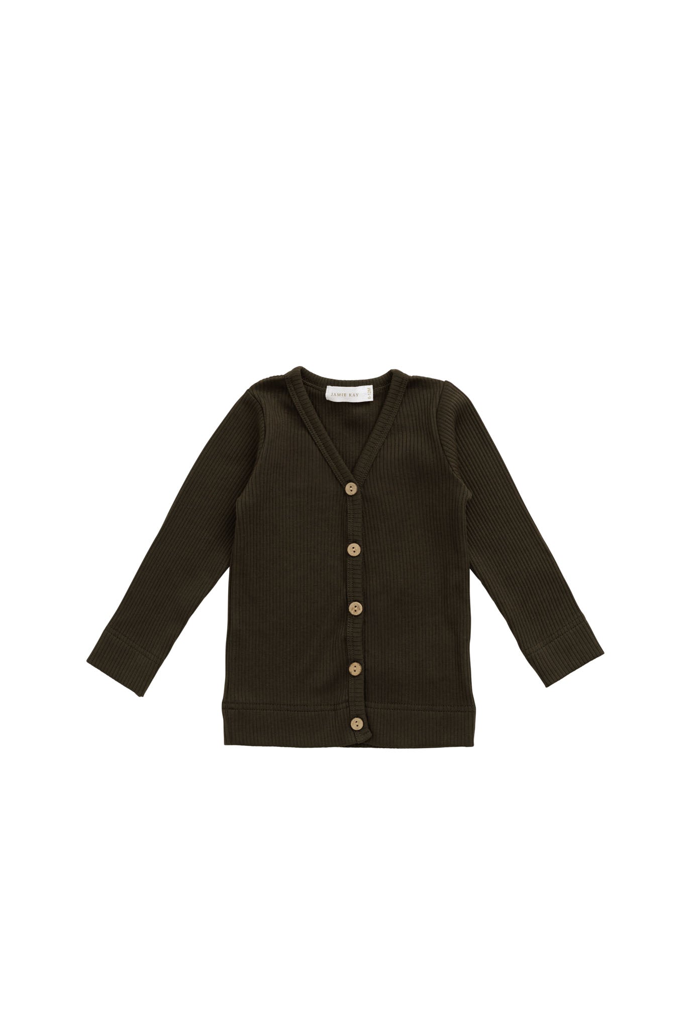 Organic Cotton Modal Cardigan - Bistre
