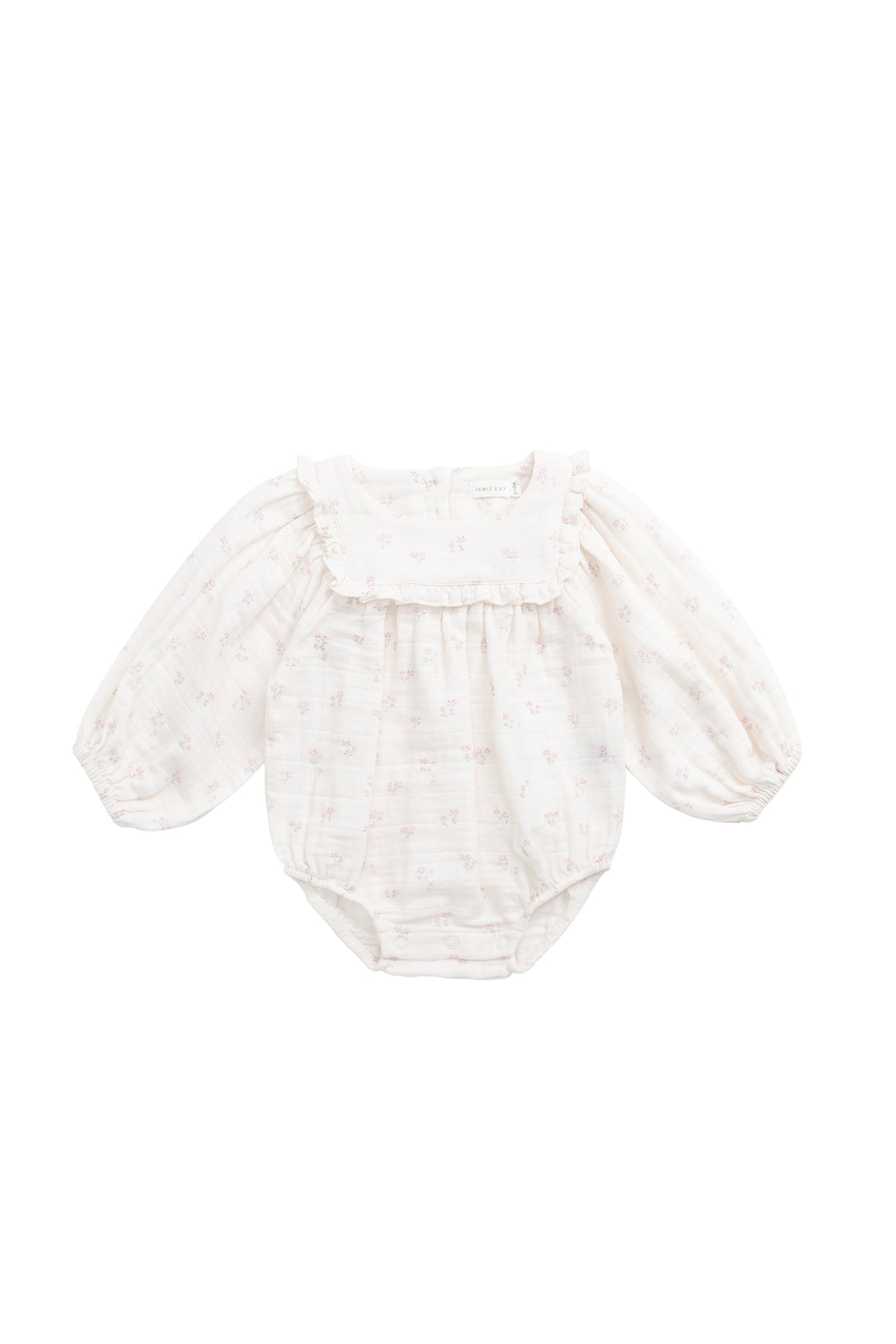 Organic Cotton Muslin Frances Playsuit - Pauline Pink