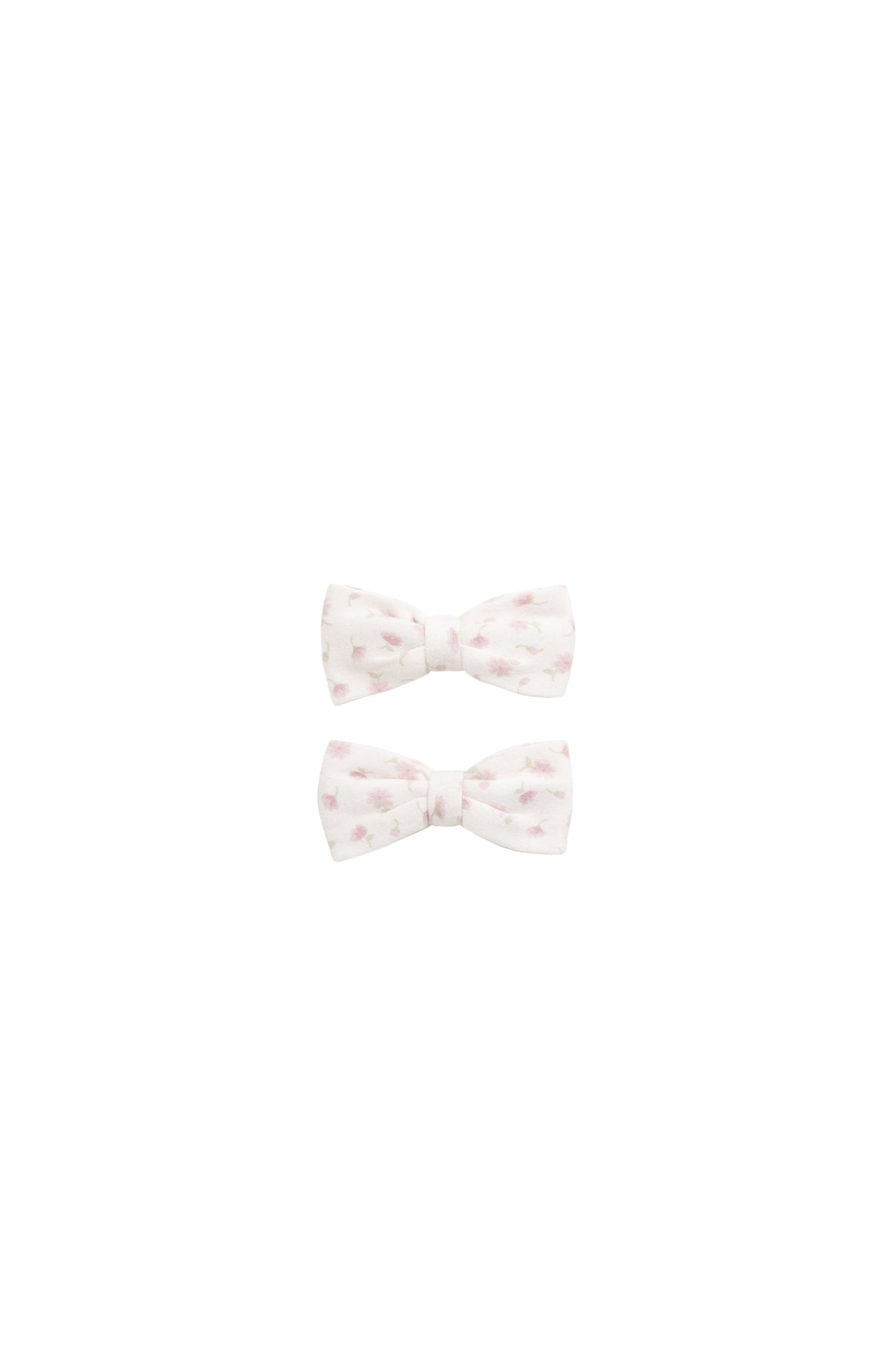 Organic Cotton Noelle 2pk Bow - Victoria Blush