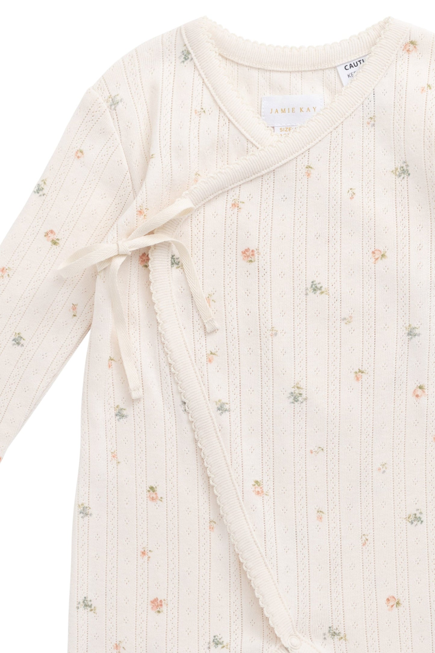 Organic Cotton Pointelle Estelle Onepiece - Sweet Magnolia Simple