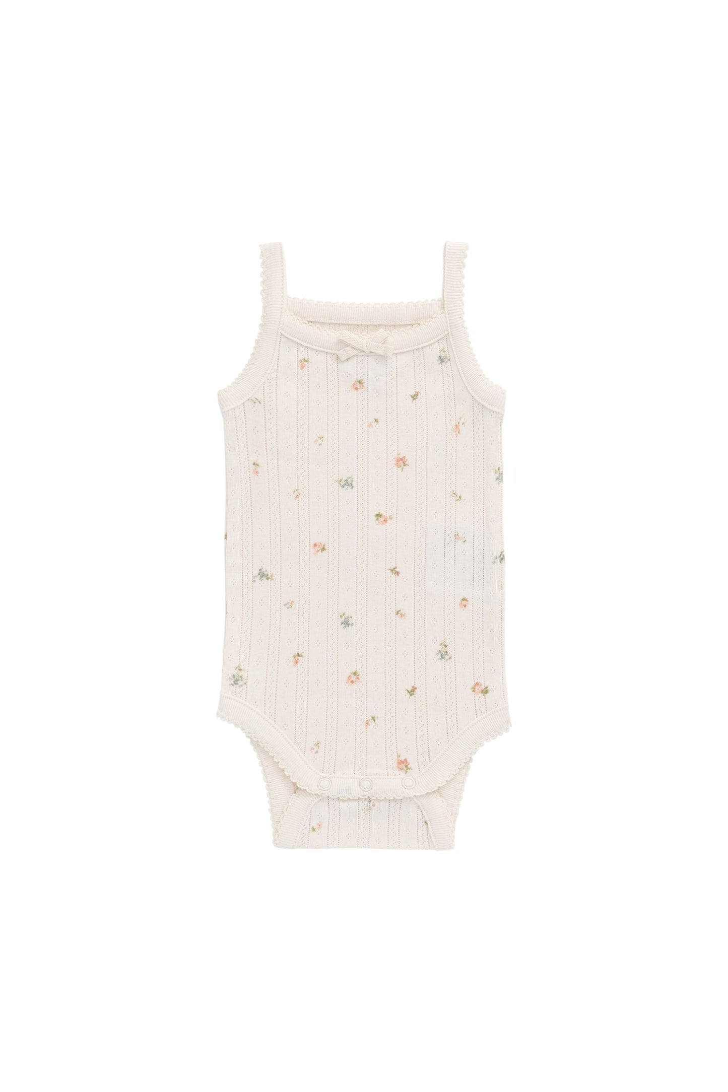 Organic Cotton Pointelle Singletsuit - Sweet Magnolia Simple