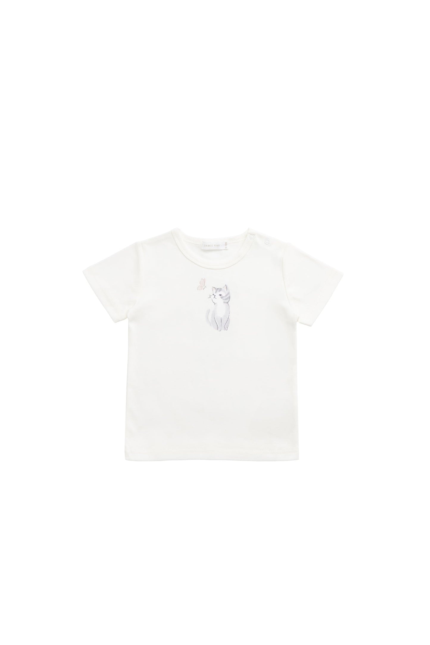 Pima Cotton Aude Tee - Little Moon Parchment