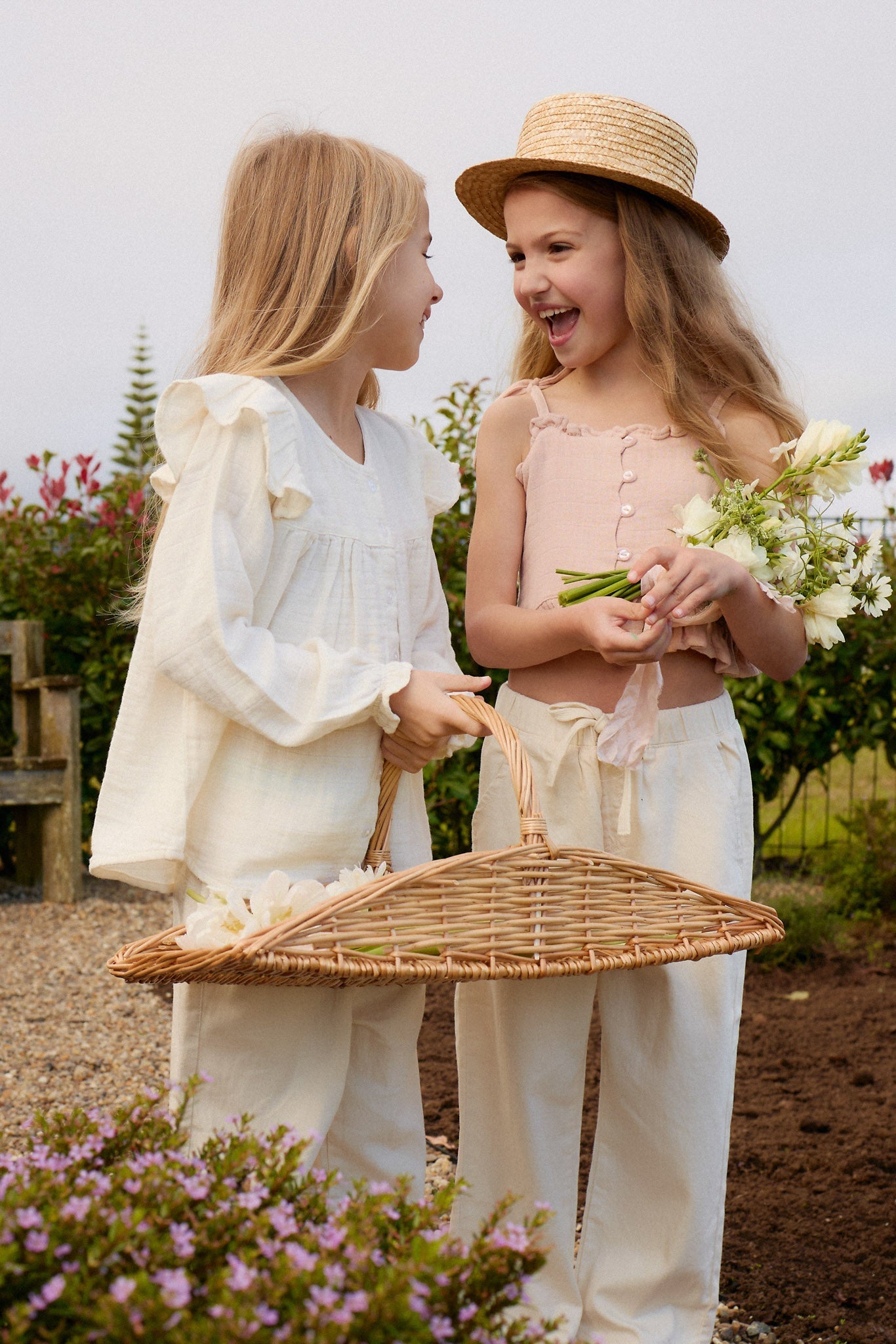 Organic Cotton Muslin Ava Blouse - Parchment