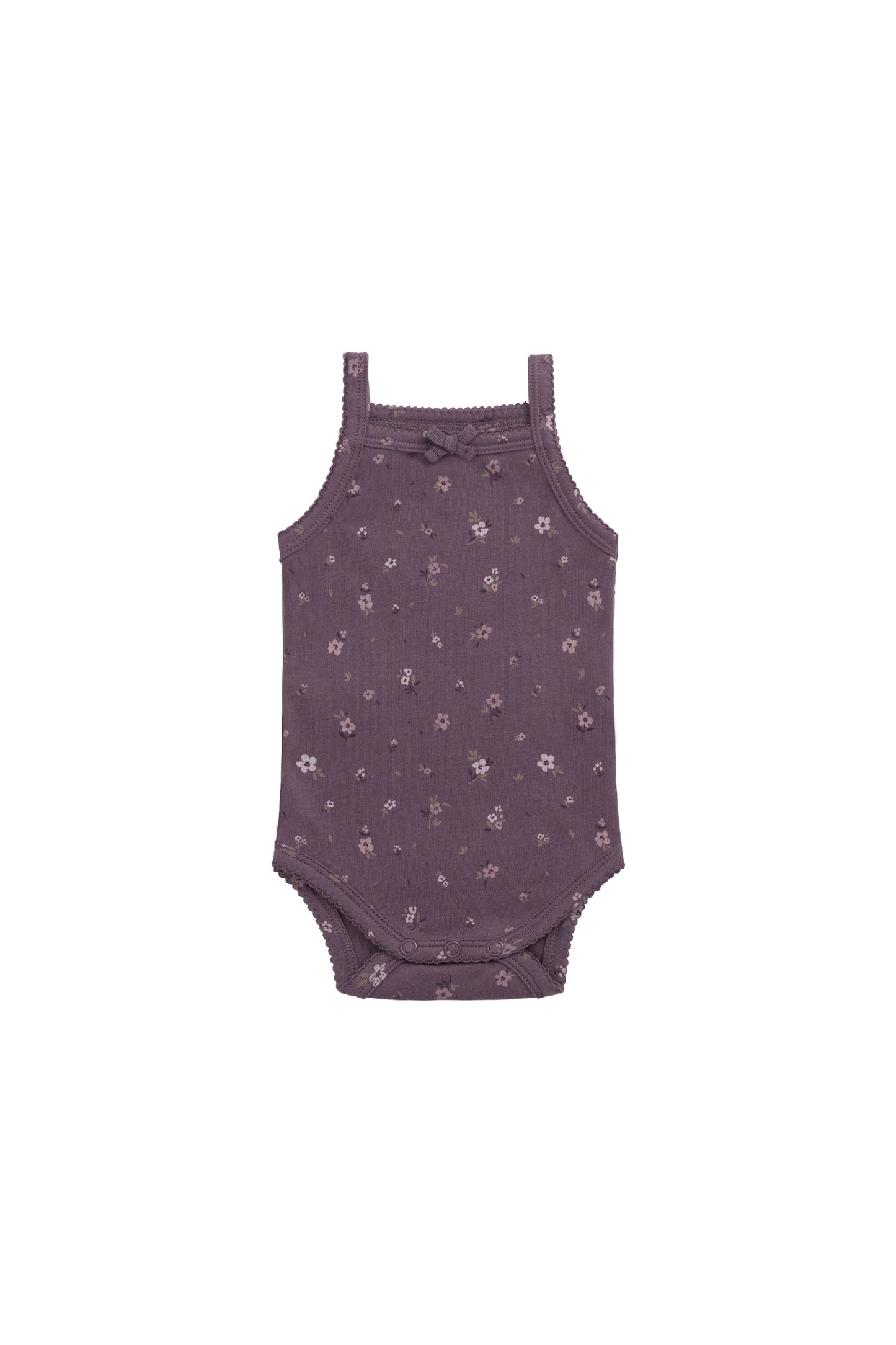 Organic Cotton Bridget Singlet Bodysuit - Goldie Huckleberry Large