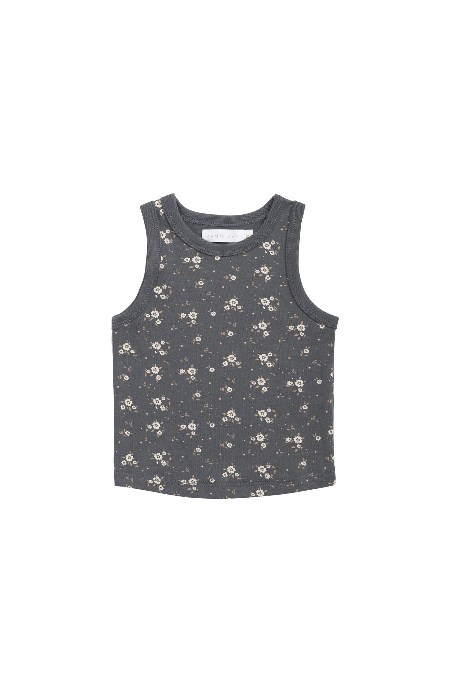 Organic Cotton Molly Singlet - Lulu Bloom Lava