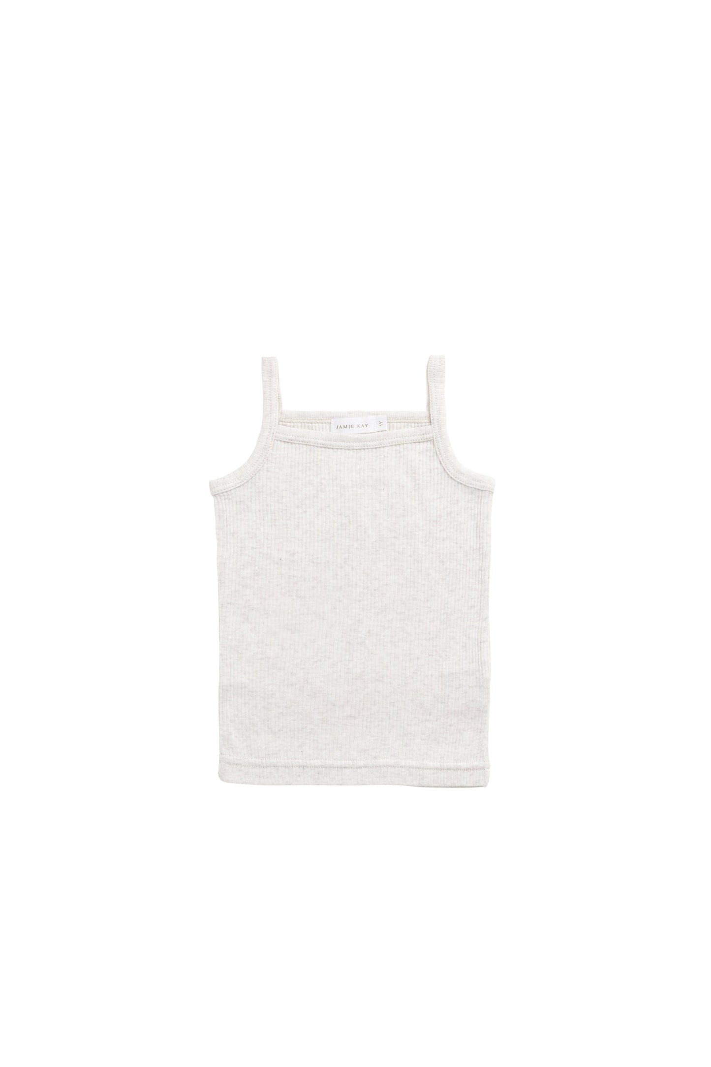 Organic Cotton Modal Singlet - Oatmeal Marle