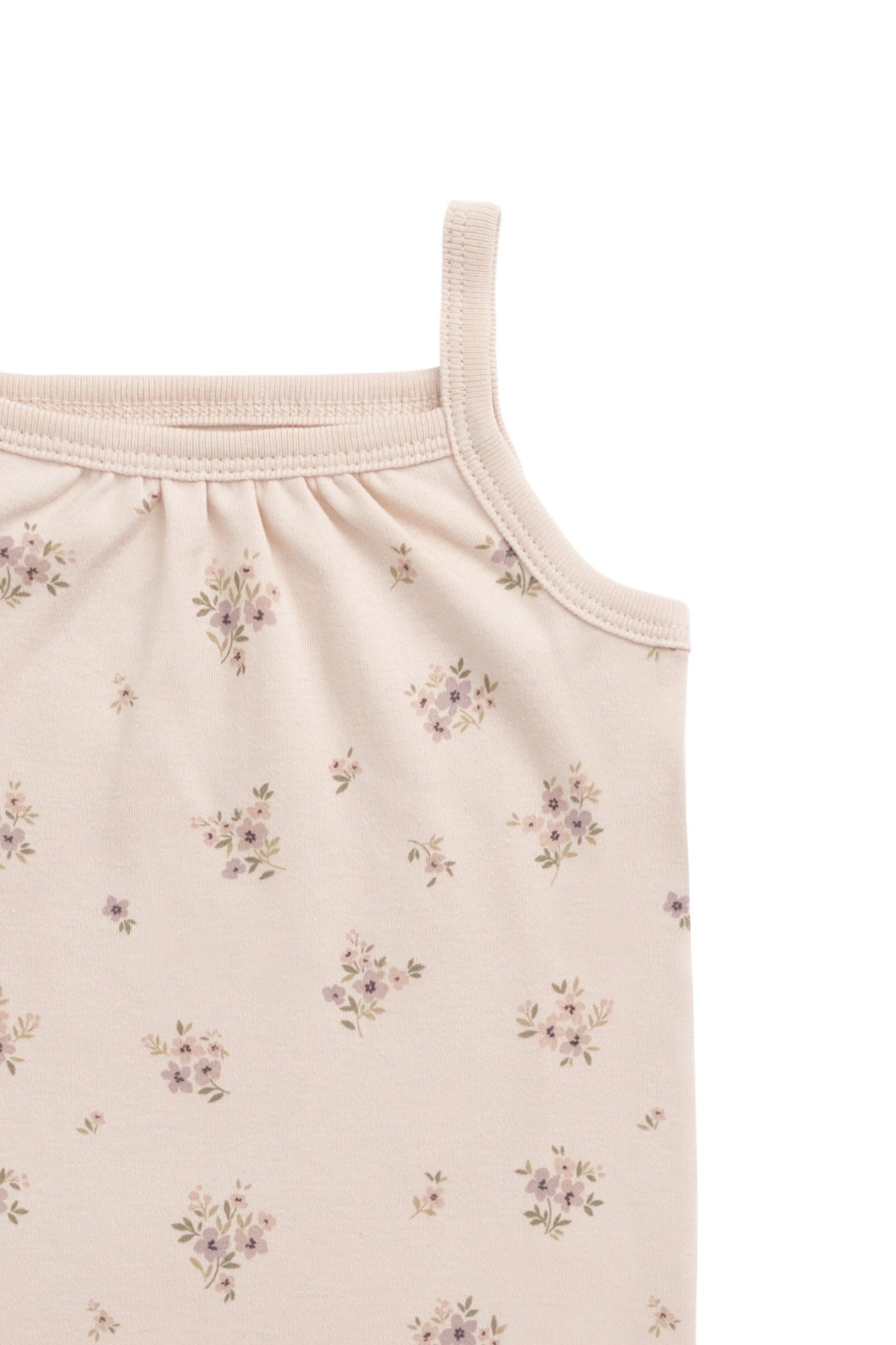 Organic Cotton Casey Top - Goldie Bouquet Pink Tint